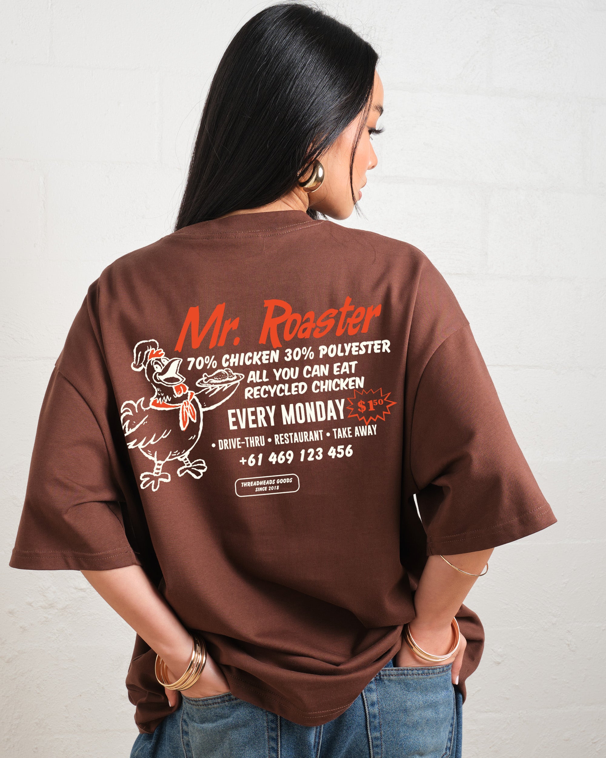 Mr. Roaster Fried Chicken Oversized Tee