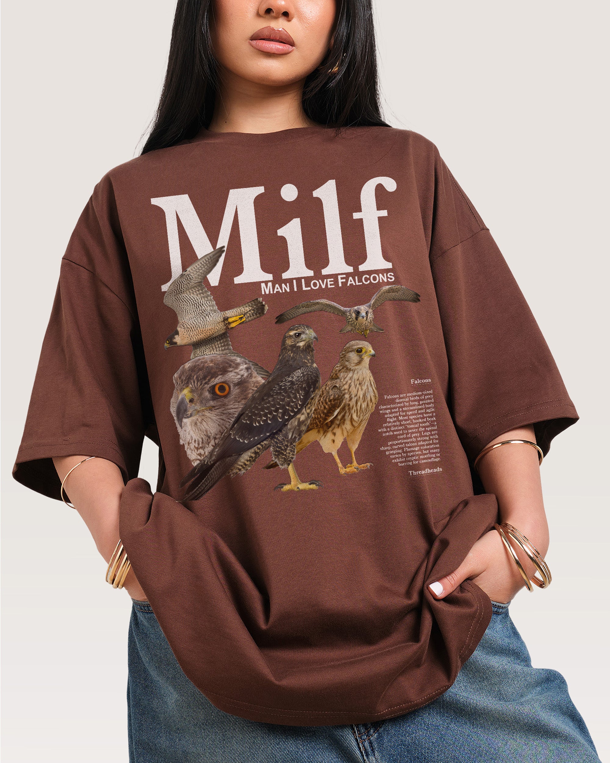 Man I Love Falcons Oversized Tee