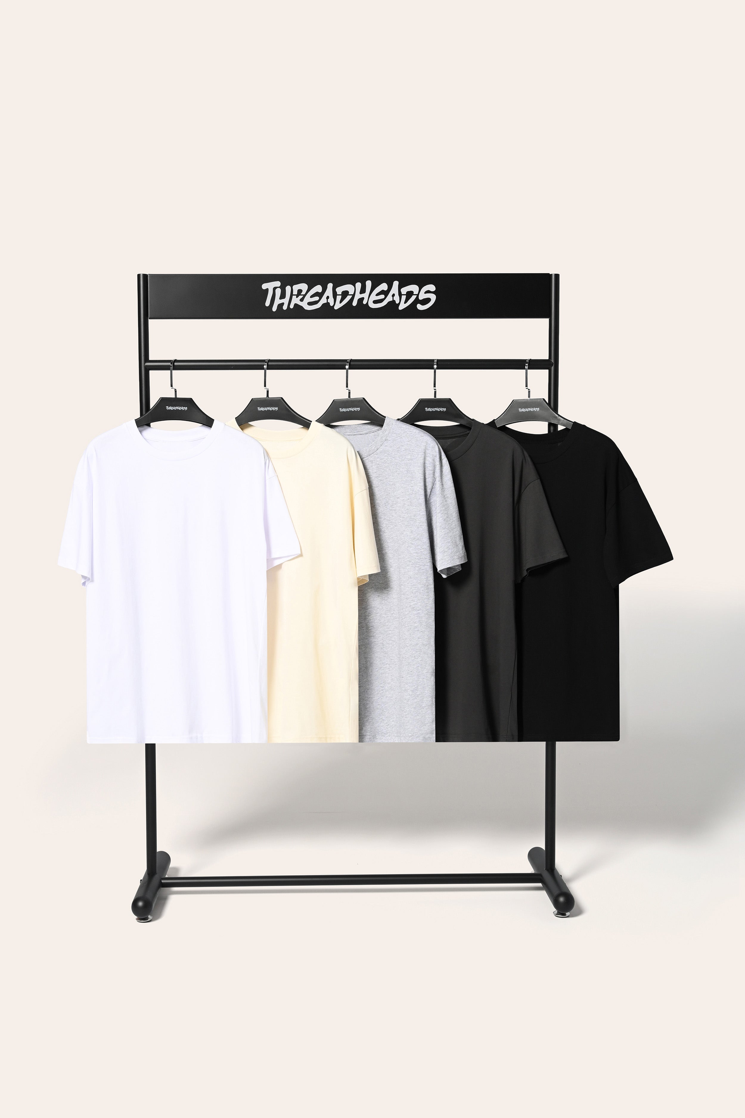 Classic Tee 5 Pack: Charcoal, Black, Grey, Natural, White