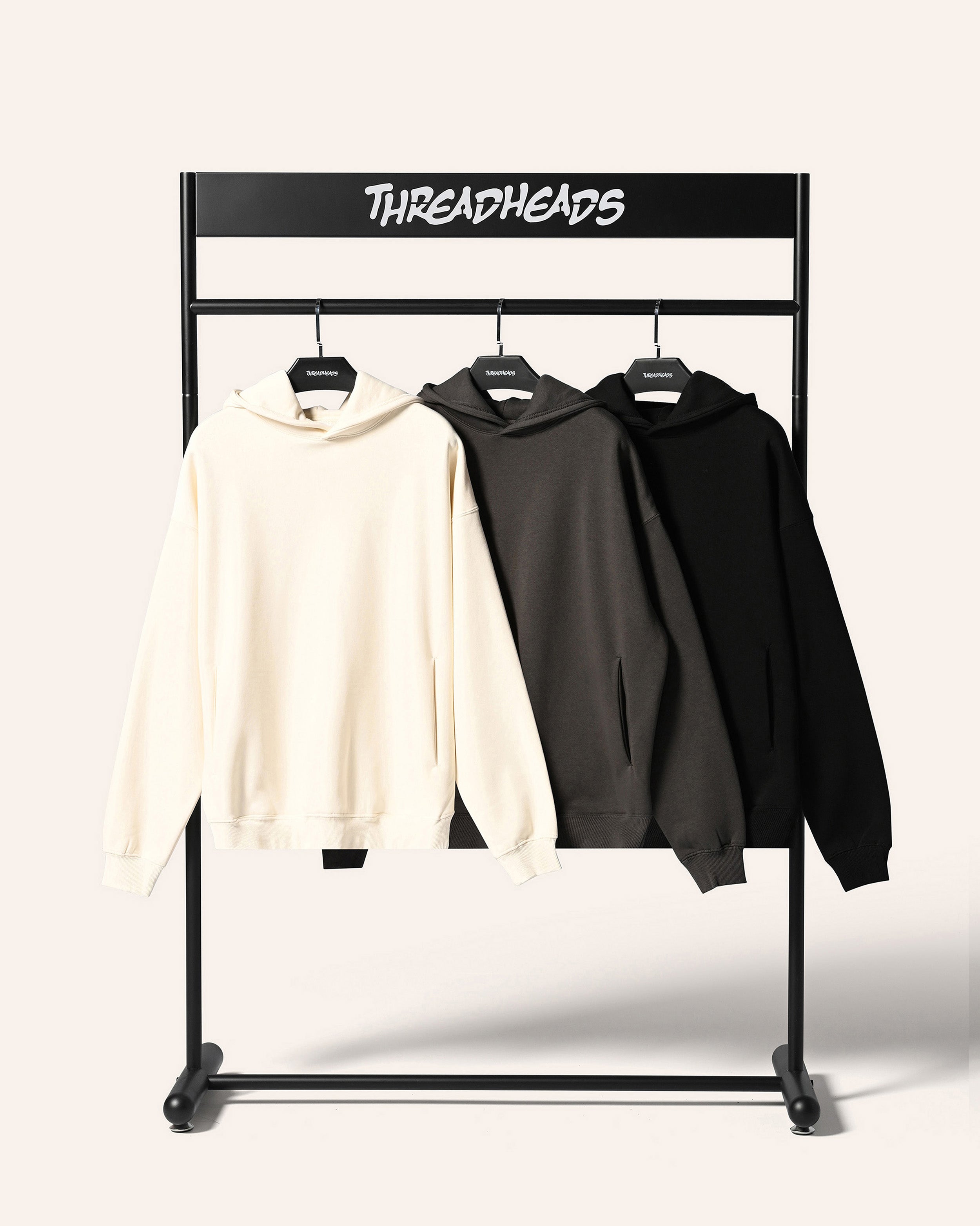 Classic Hoodie 3 Pack: Black, Charcoal, Natural