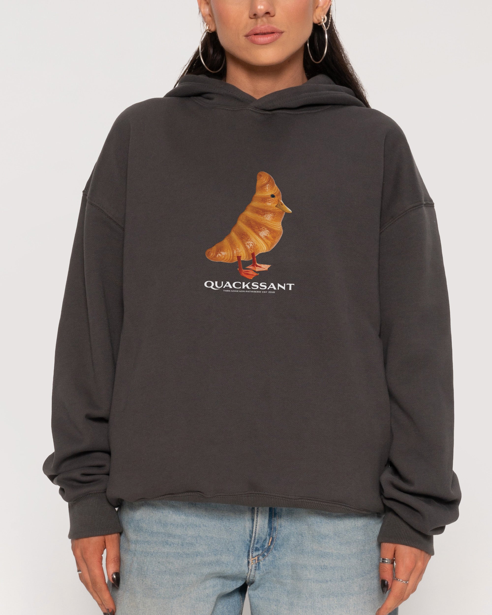 Quackssant Charcoal Hoodie