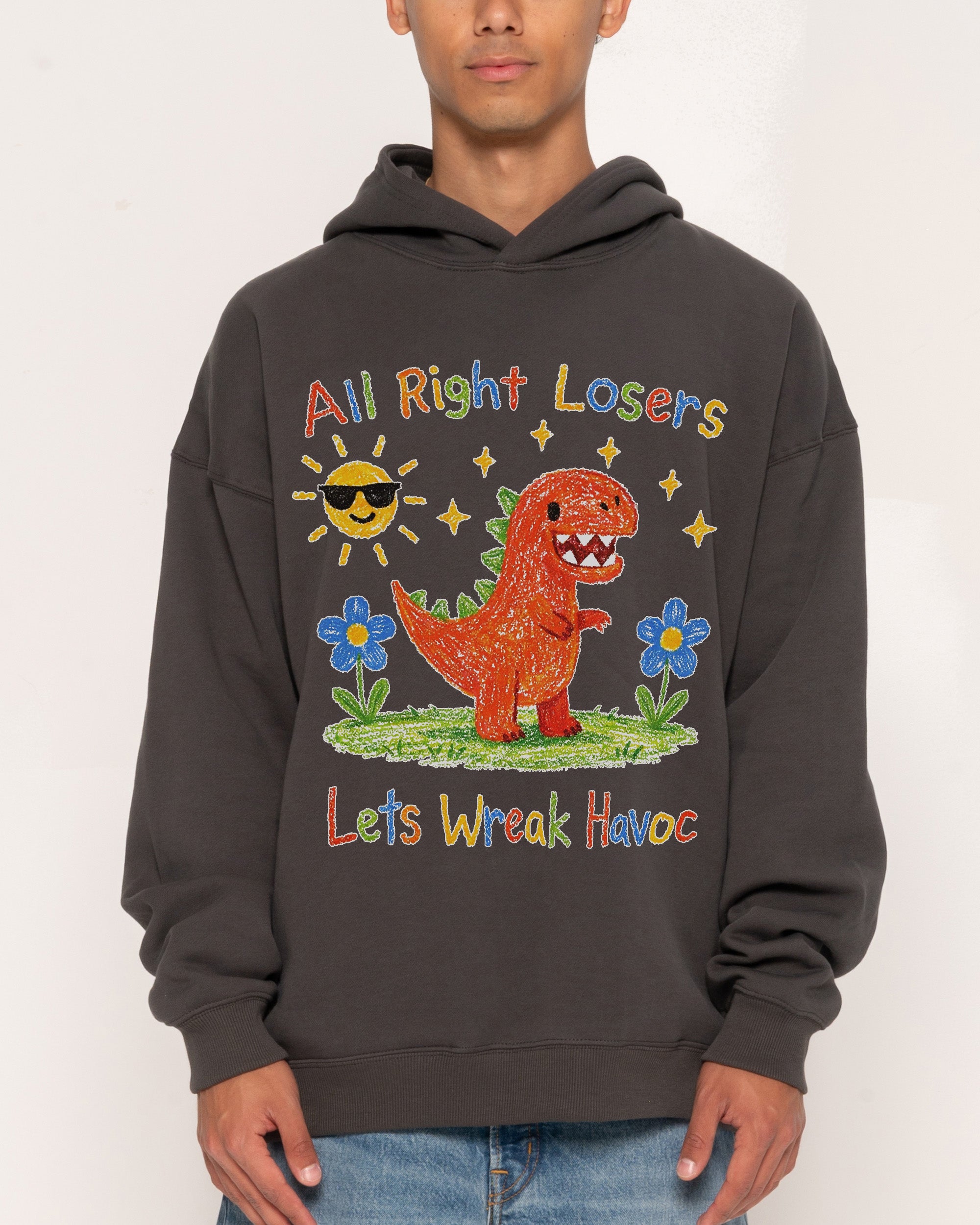 Lets Wreak Havoc Charcoal Hoodie
