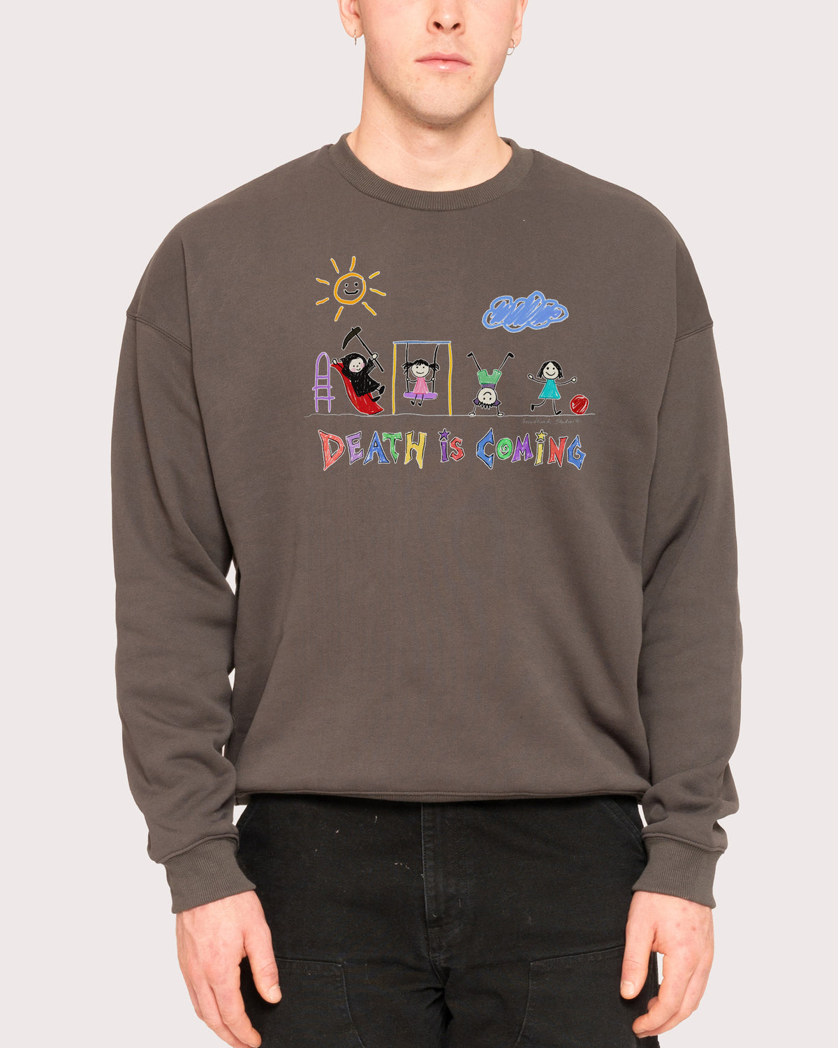 Death is Coming Charcoal Sweatshirt