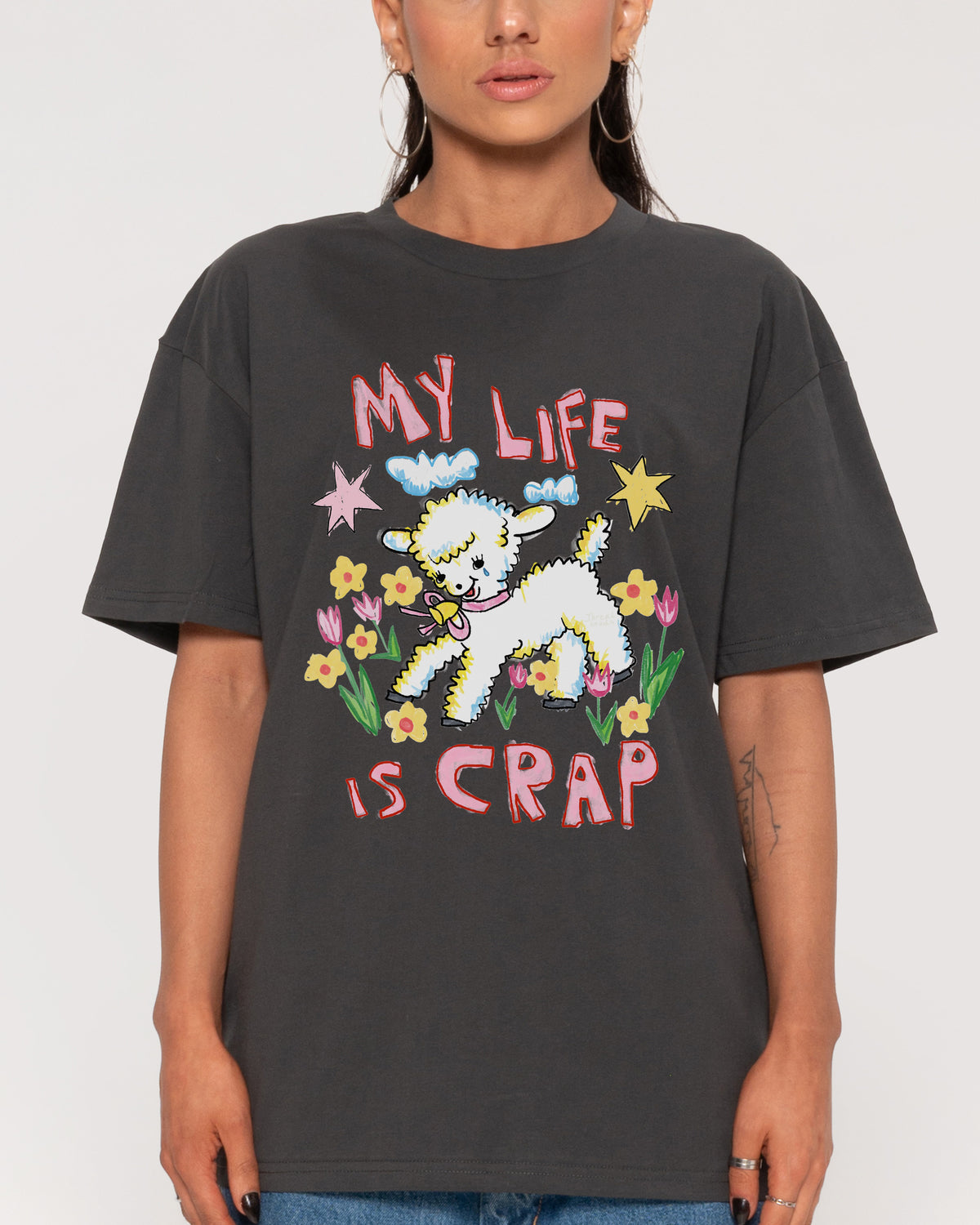 My Life is Crap Charcoal T-Shirt