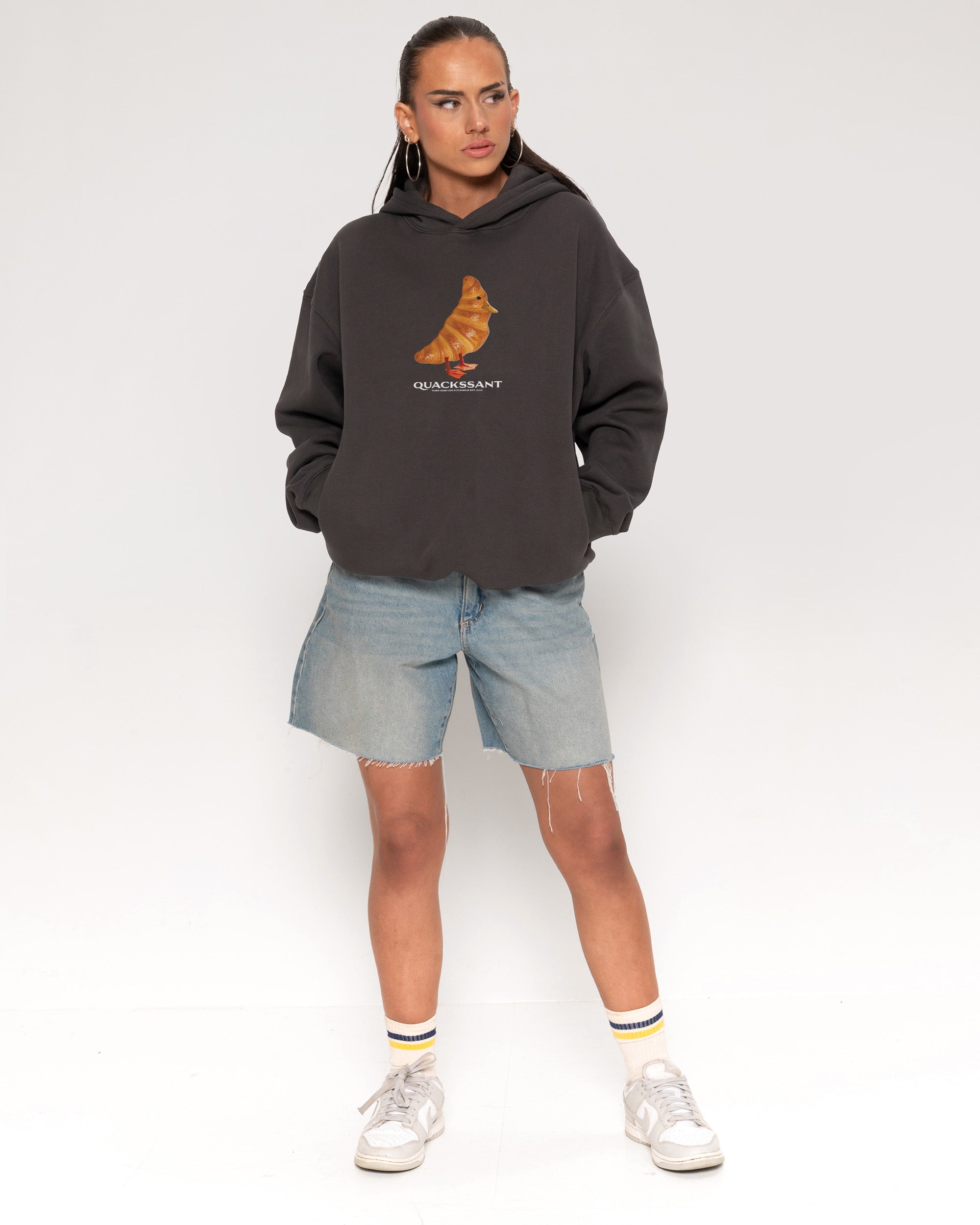Quackssant Charcoal Hoodie