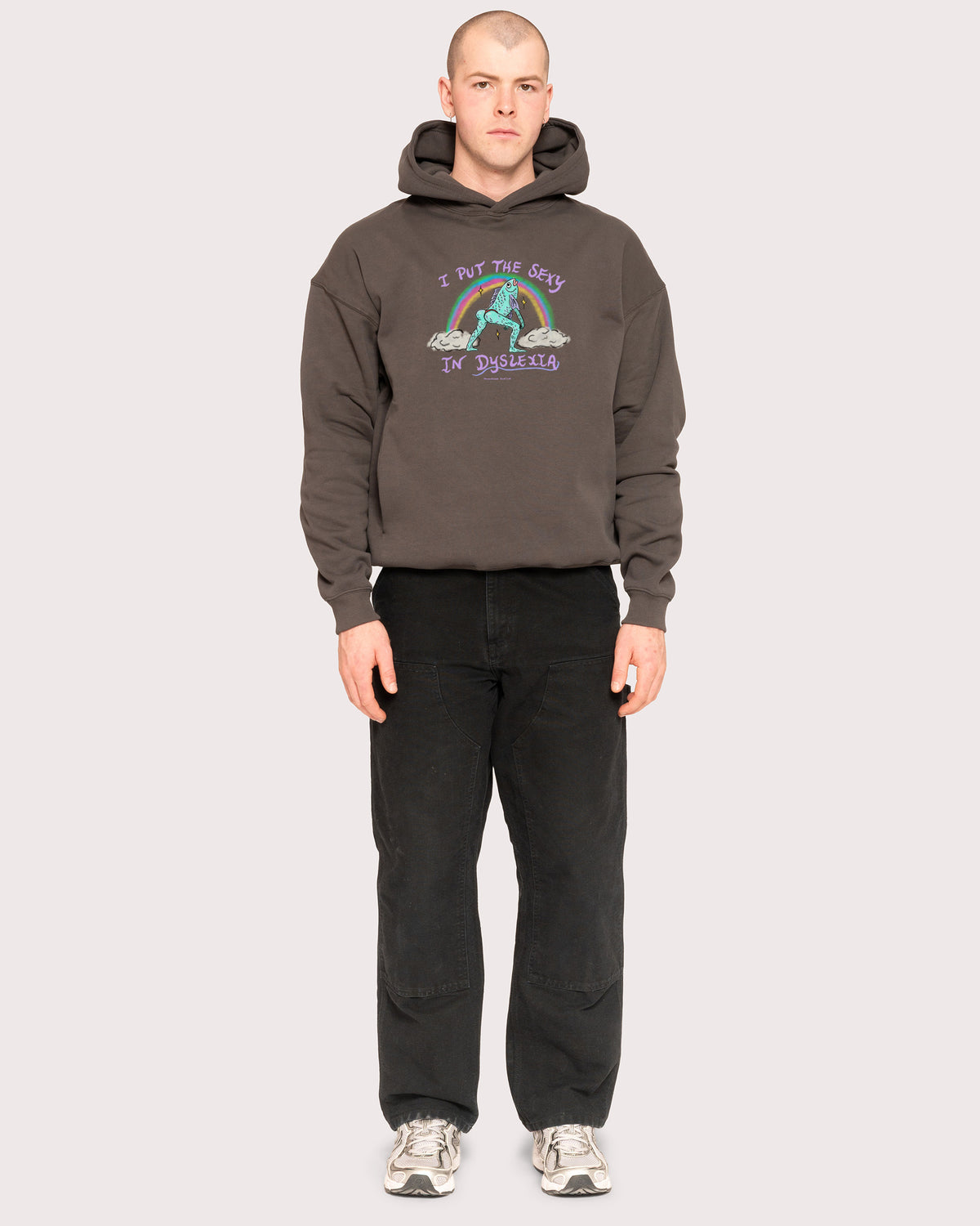 I Put the Sexy in Dyslexia Charcoal Hoodie