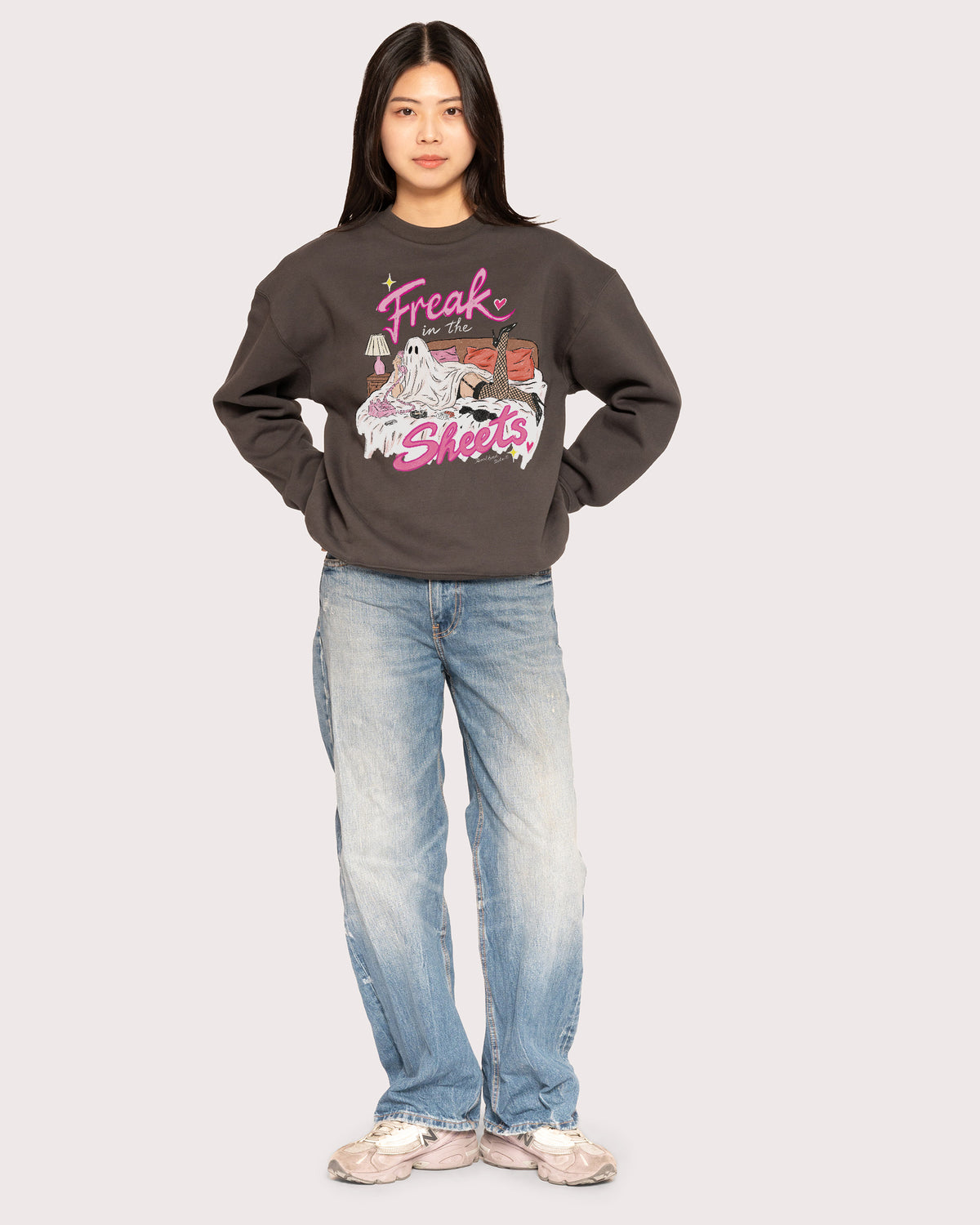 Freak in the Sheets Ghost Charcoal Sweatshirt