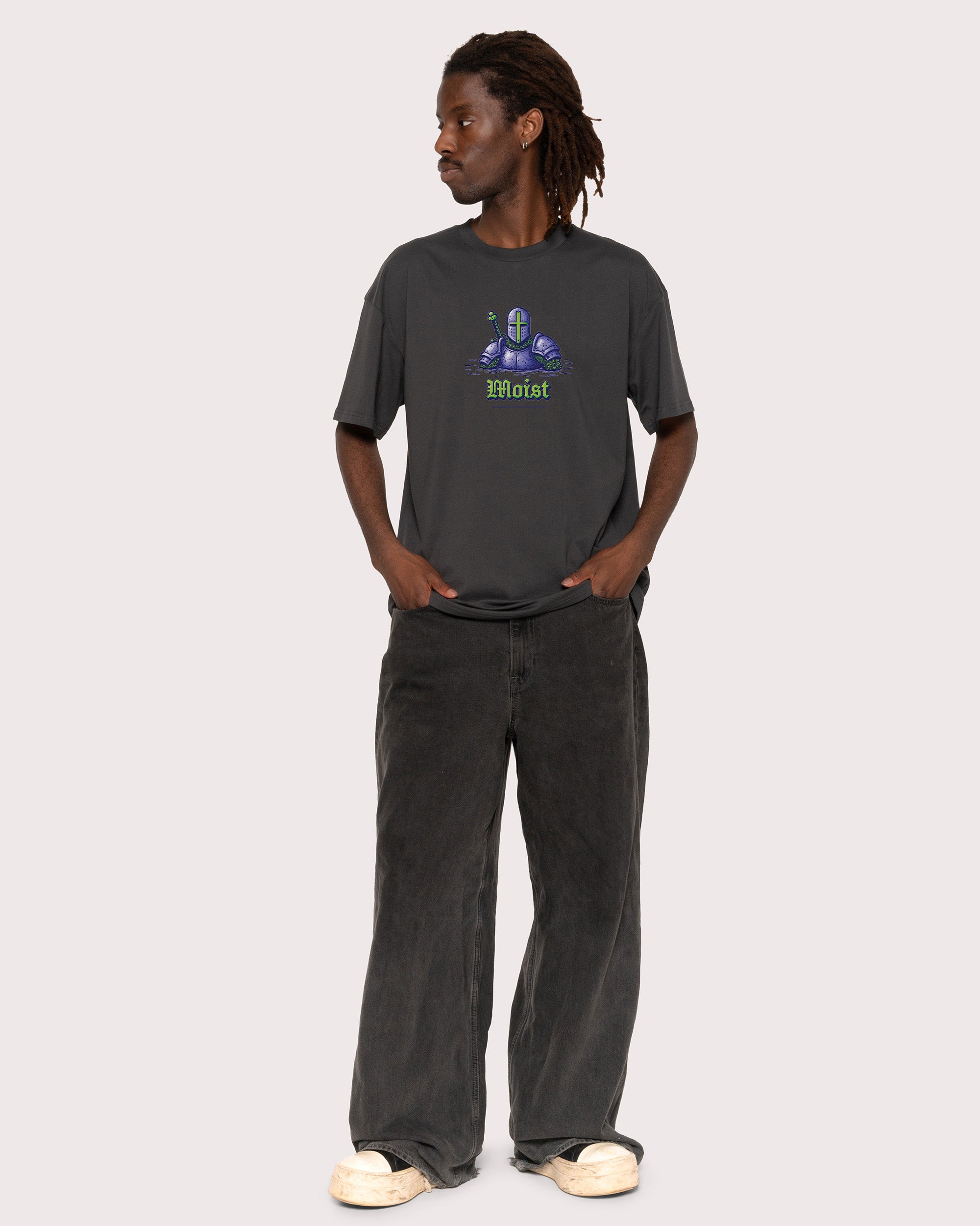 Moist Knight Charcoal T-Shirt