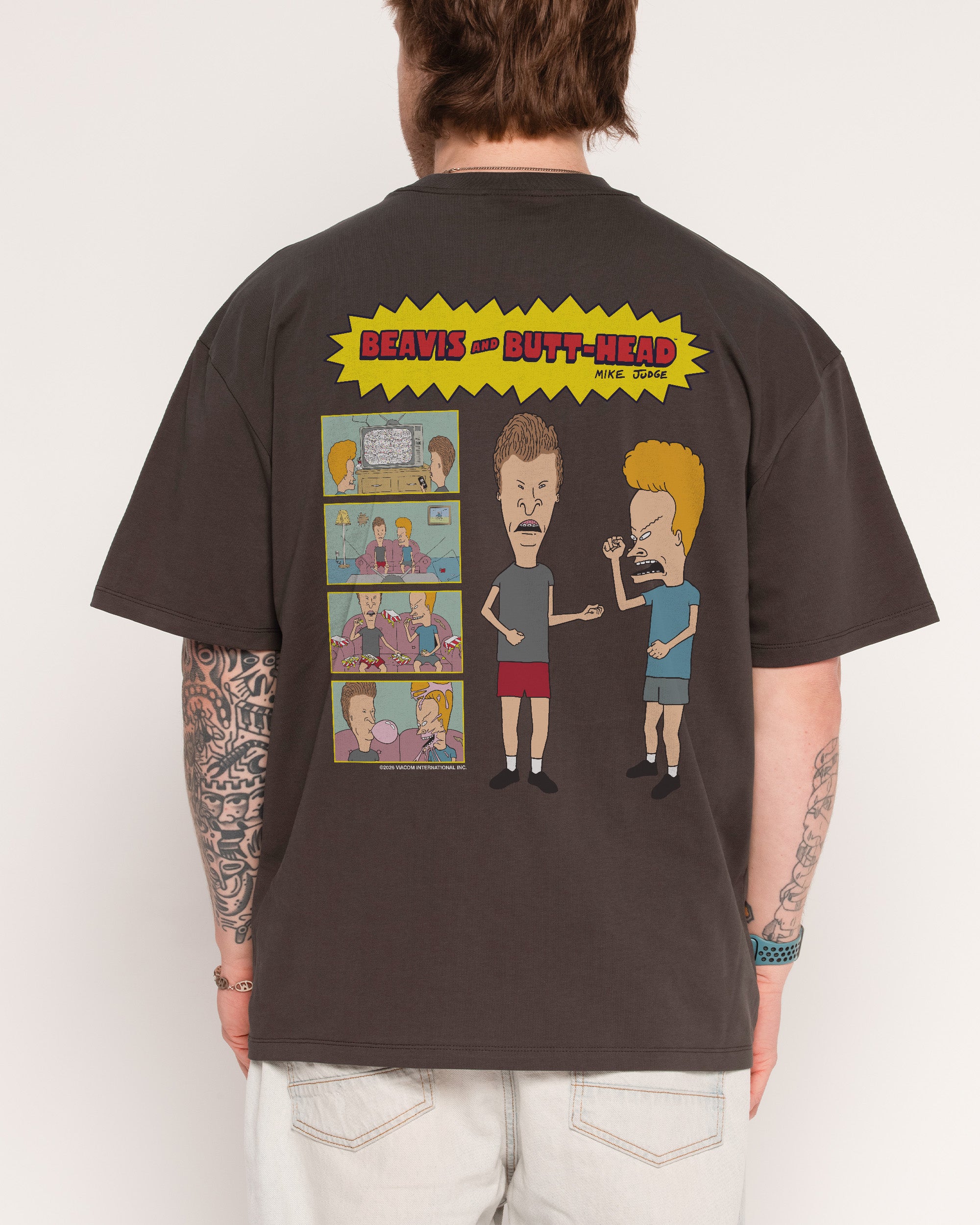 Couch Life Charcoal Oversized Tee