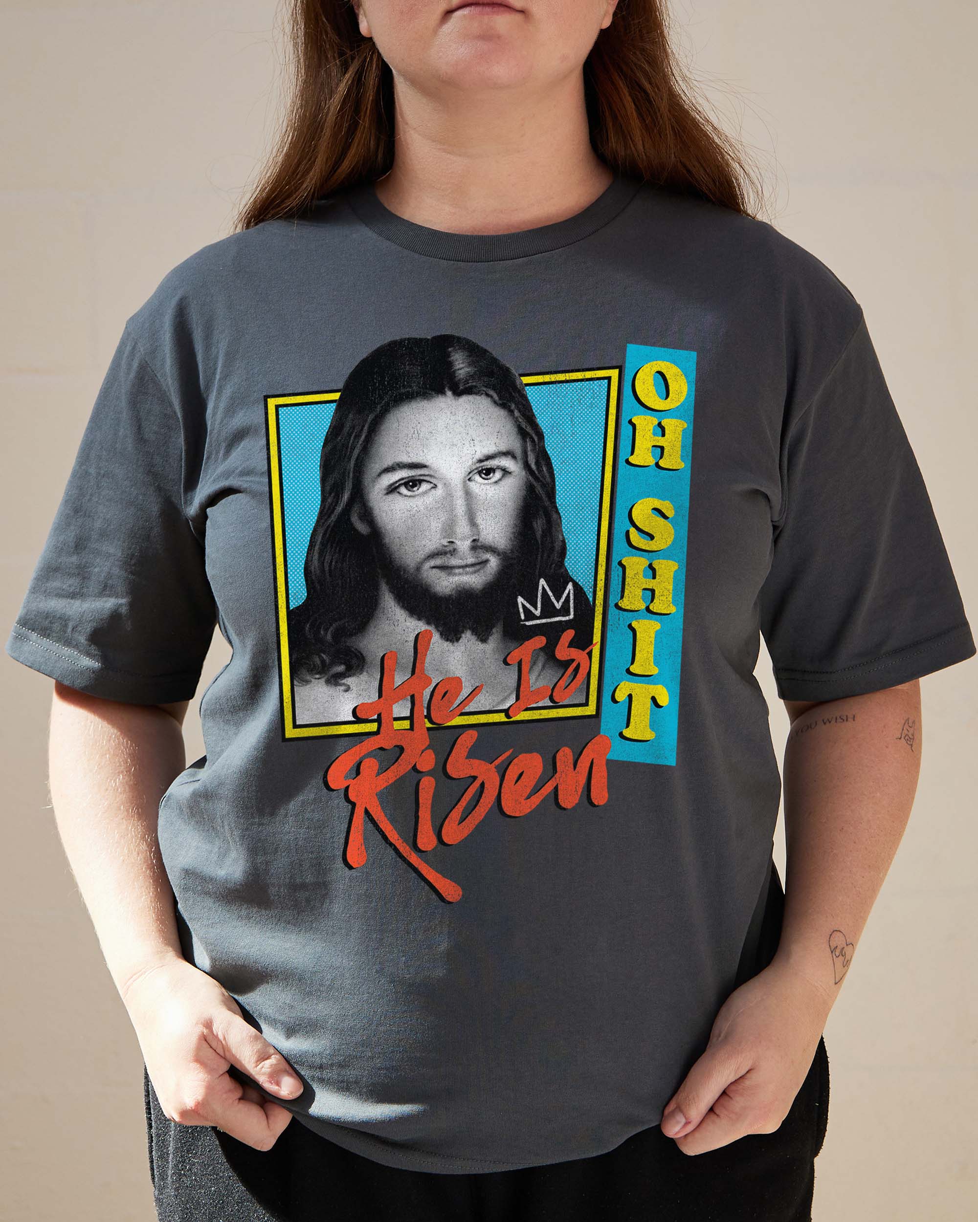 He Is Risen T-Shirt Australia Online Coal