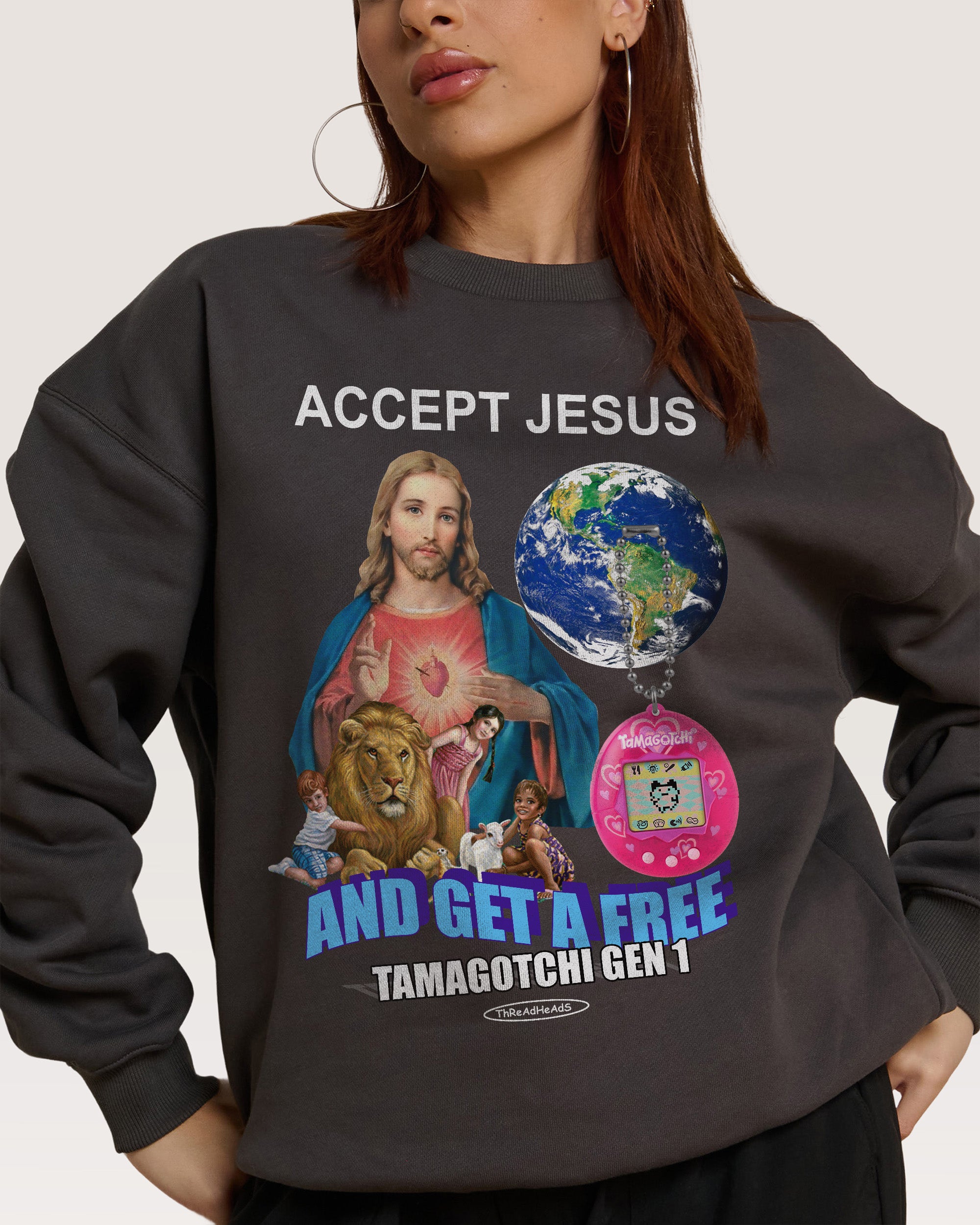 Accept Jesus Sweatshirt Australia Threadheads Online