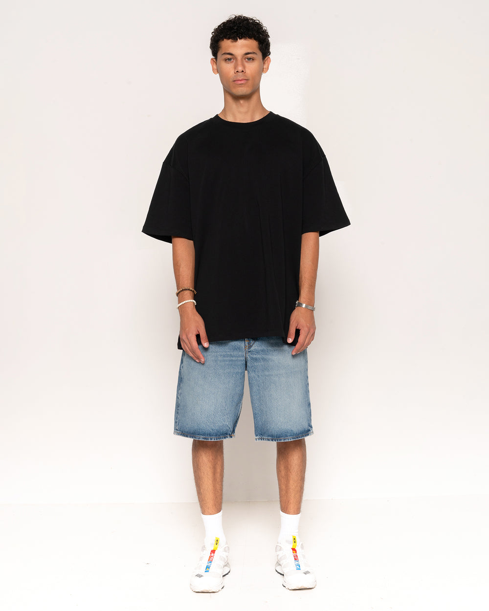 Oversized Tee 4 Pack: Black, Charcoal, Natural, White
