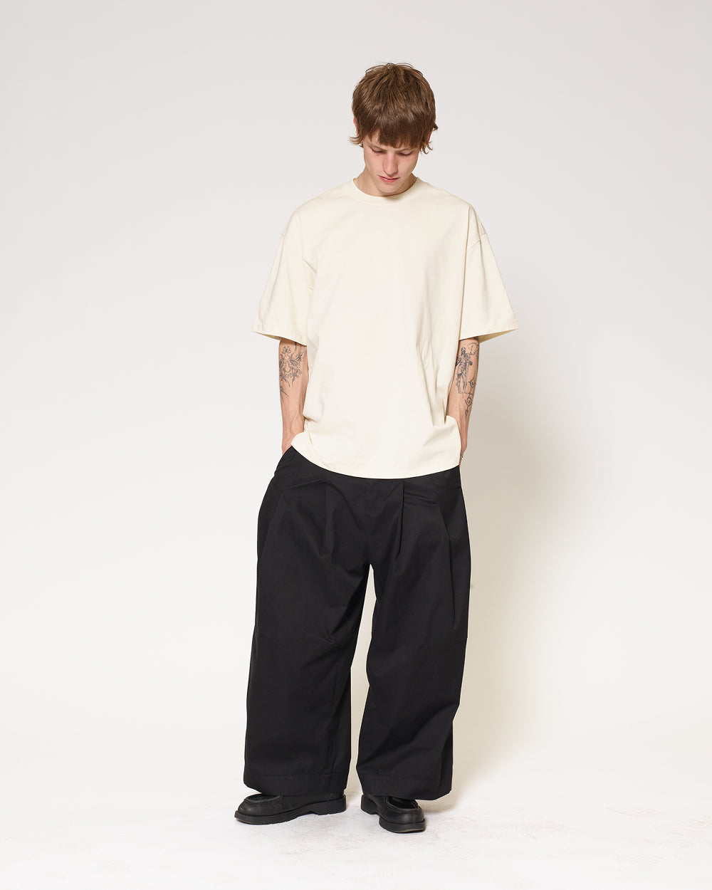 Oversized Tee 4 Pack: Black, Charcoal, Natural, White