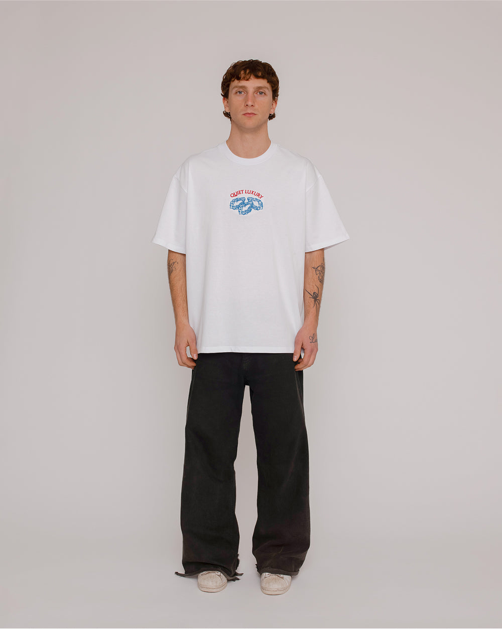 Quiet Luxury Oversized Embroidered Tee Threadheads Australia Online