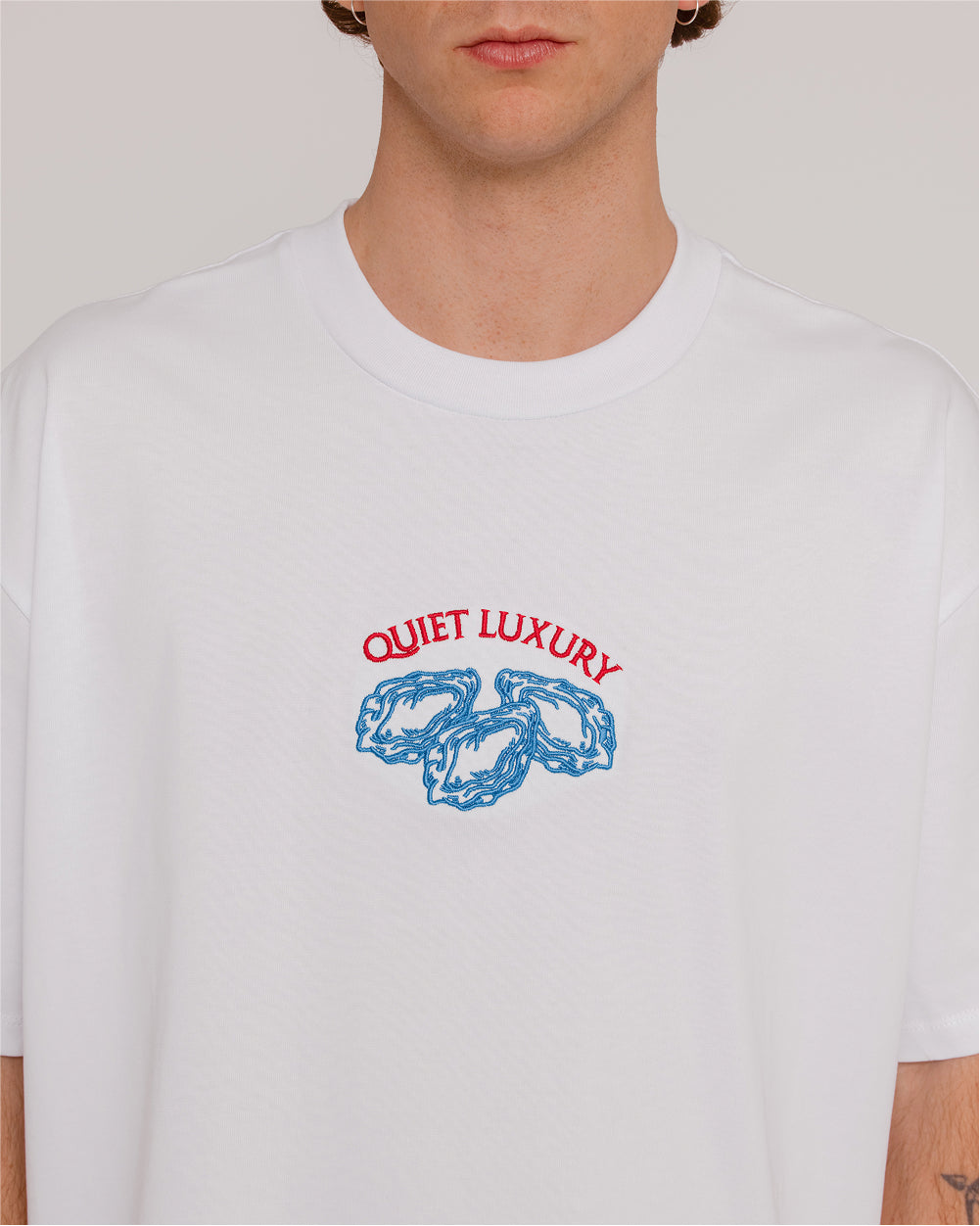 Quiet Luxury Oversized Embroidered Tee Threadheads Australia Online