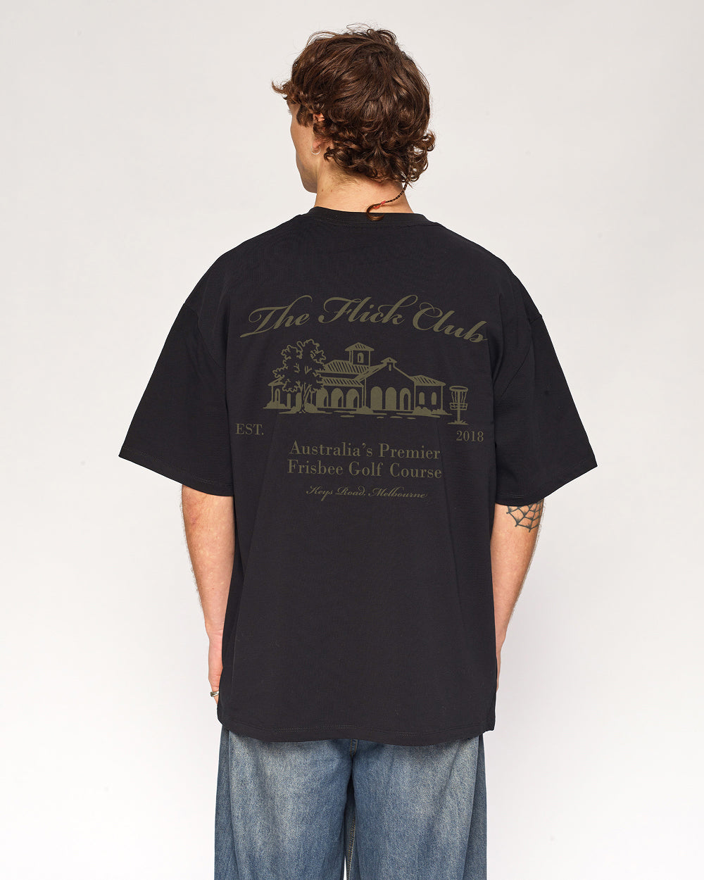 The Flick Club Oversized Tee | Graphic Oversized Tee