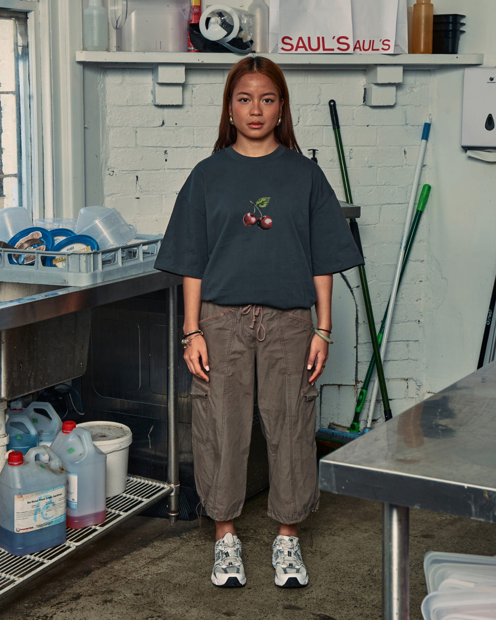 Cherry Drip Oversized Tee