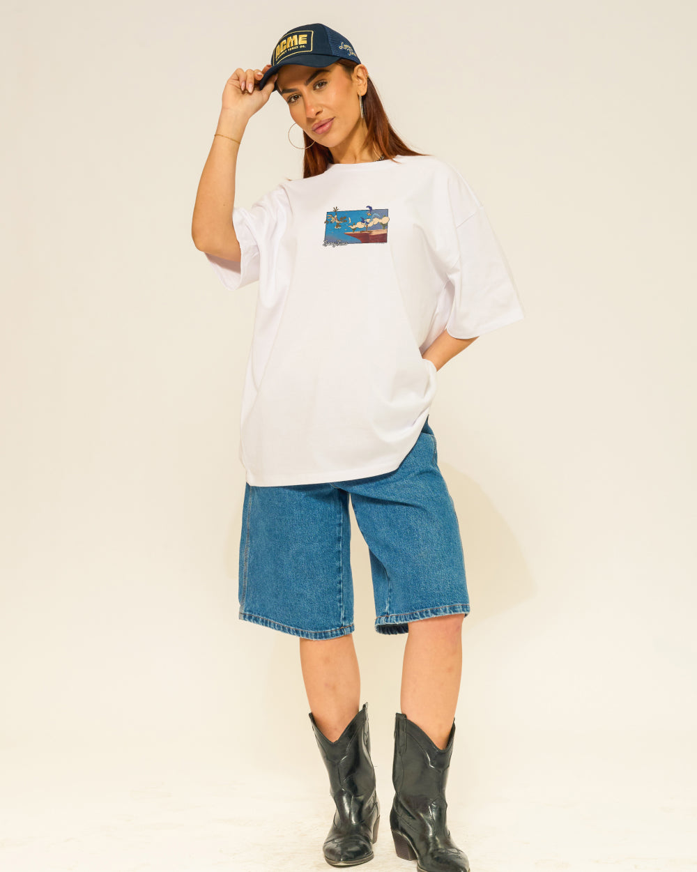 Wiley Free Fall Oversized Tee Threadheads Australia #colour_white