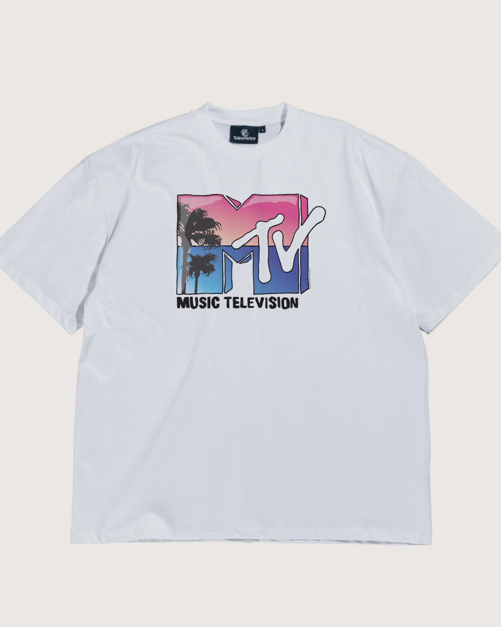 Palm Springs MTV Logo Oversized Tee