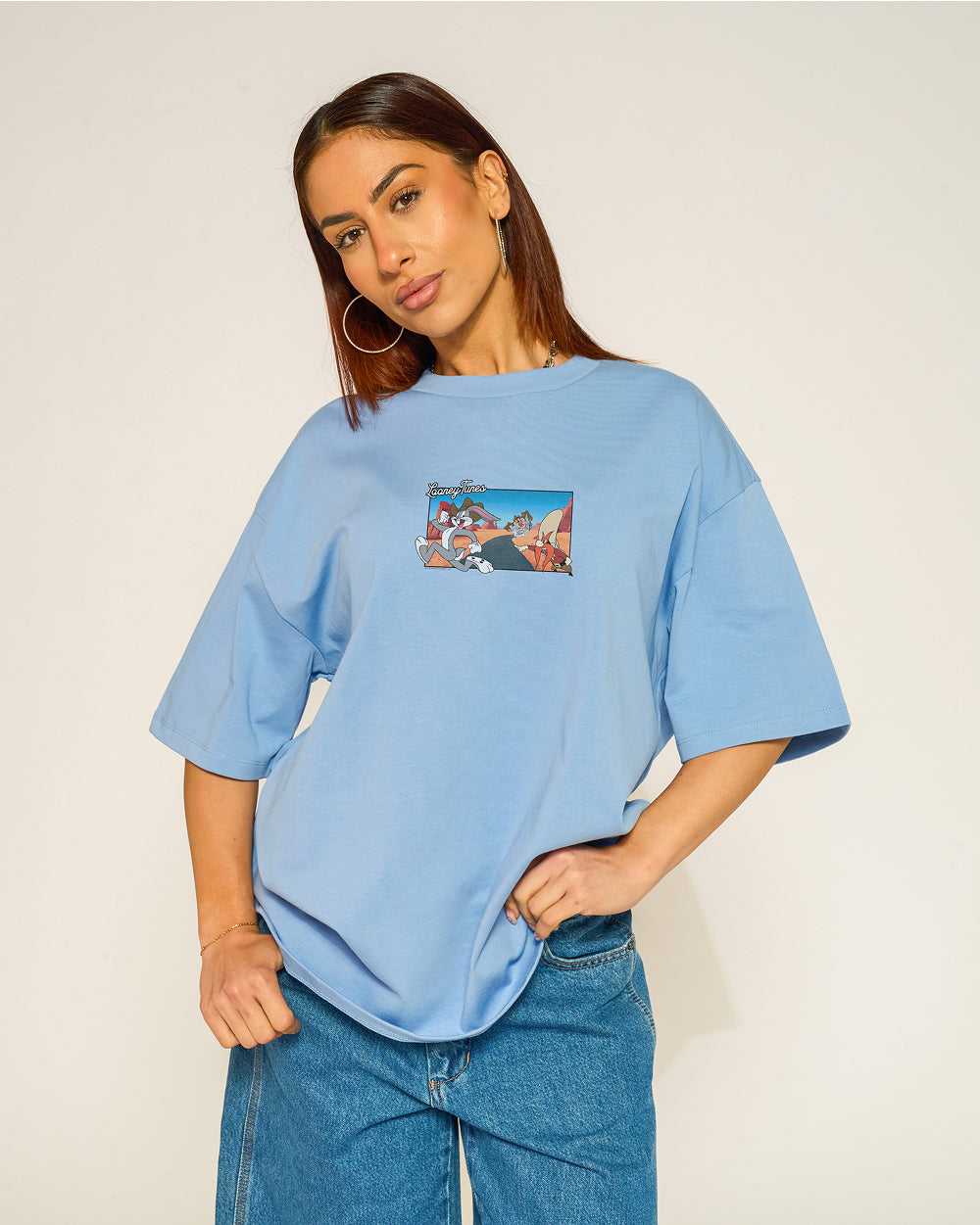 The Great Bugs Escape Oversized Tee Threadheads Australia #colour_powder blue