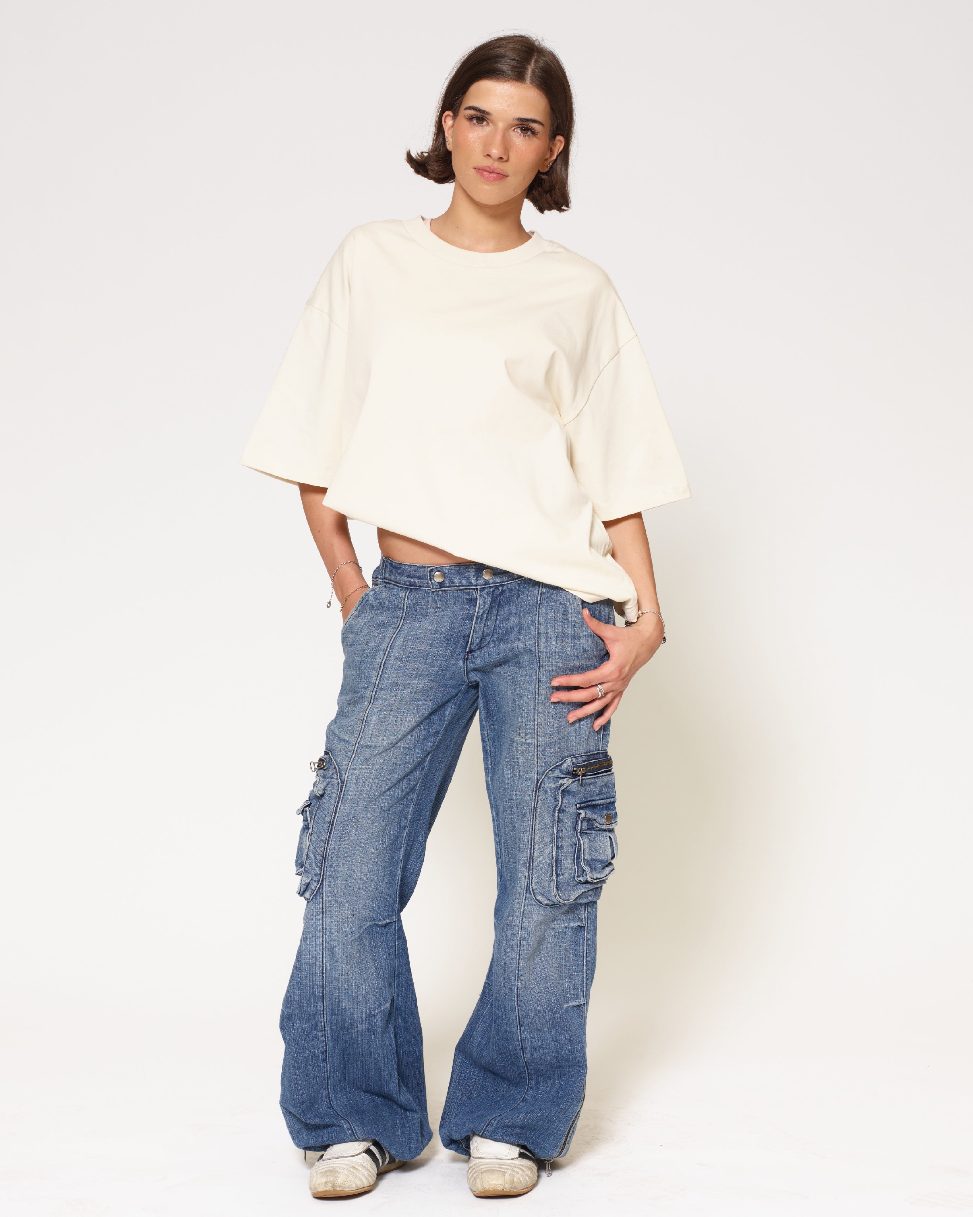 Oversized Tee 2 Pack: Lilac, Natural Blank Oversized Tee – view 3