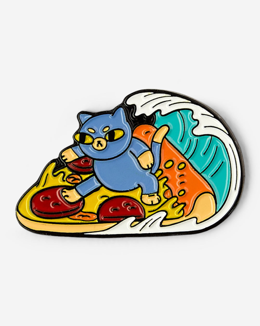 Surfin' Pizza Cat Enamel Pin Australia Online