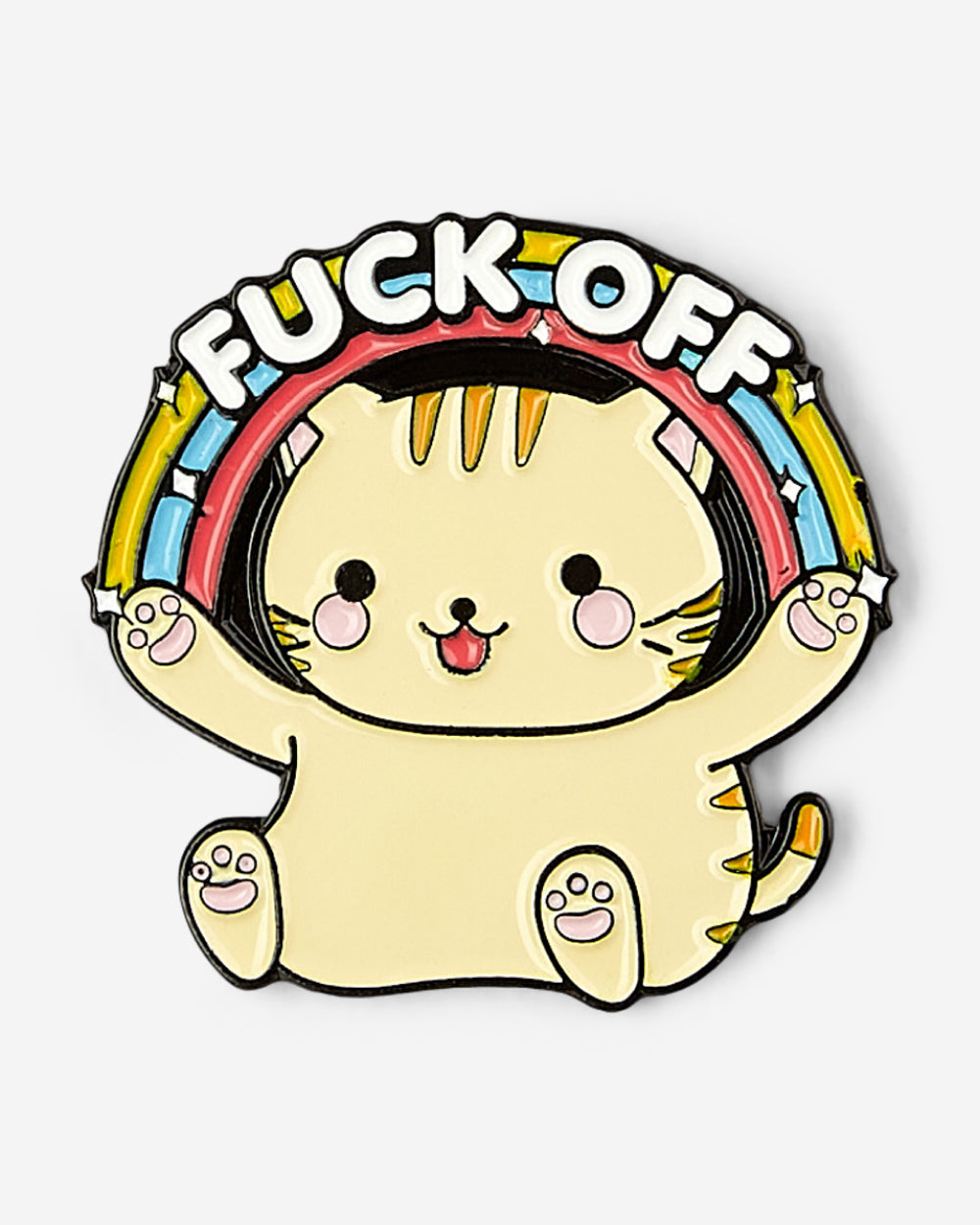 Fuck Off Cat Enamel Pin Australia Online