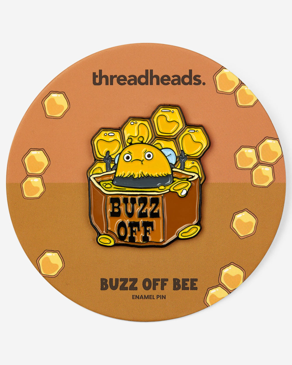 Buzz Off Bee Enamel Pin Australia Online