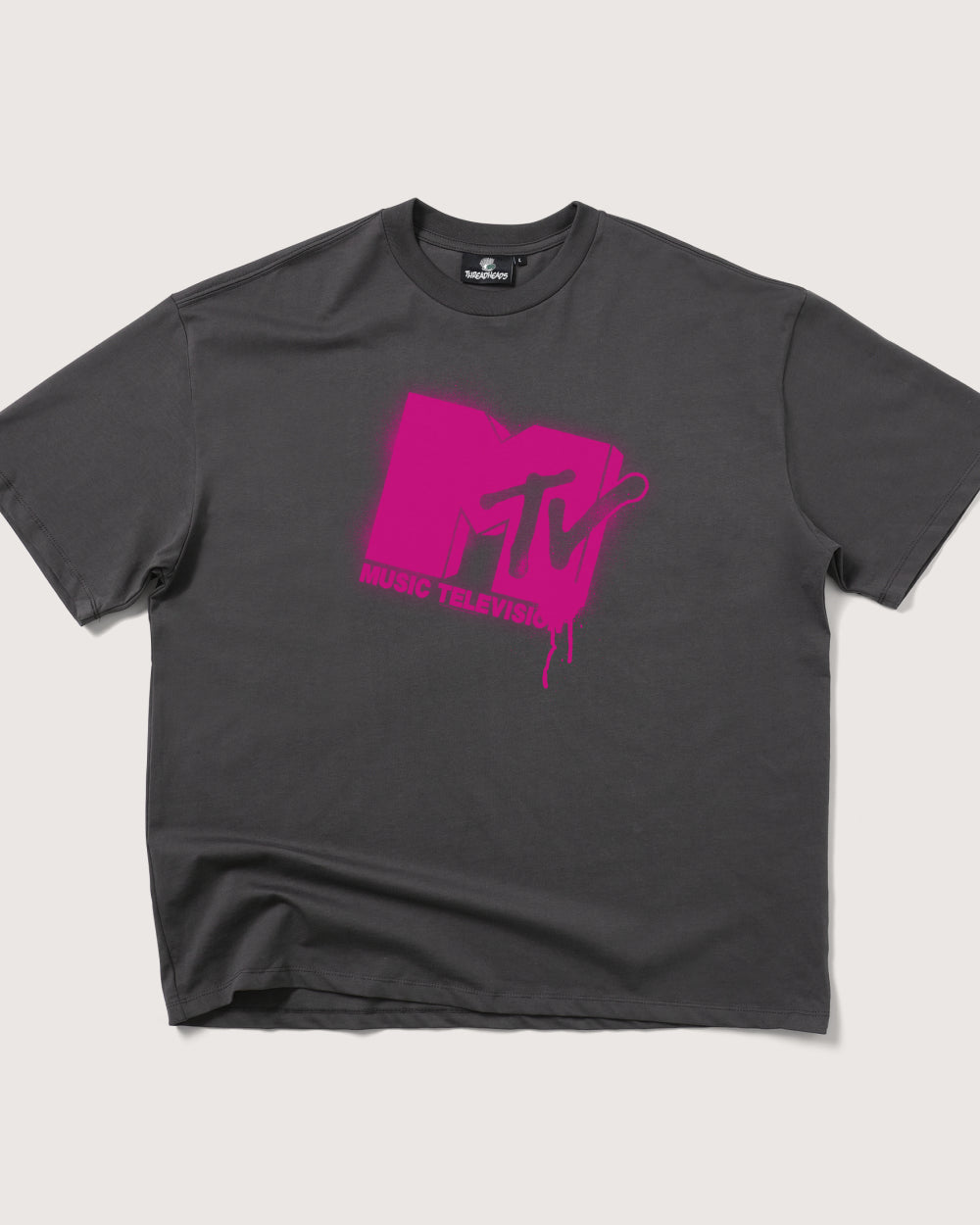 Graffiti MTV Logo Oversized Tee