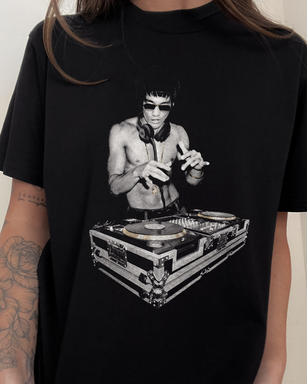 DJ Bruce Lee T Shirt Official Bruce Lee Merch UK