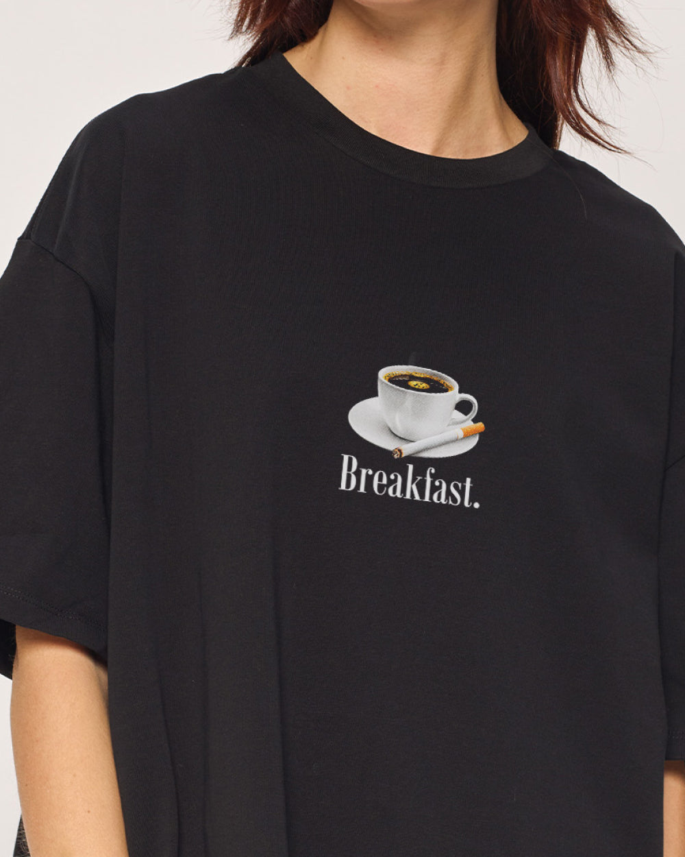 Breakfast Coffee Oversized Tee