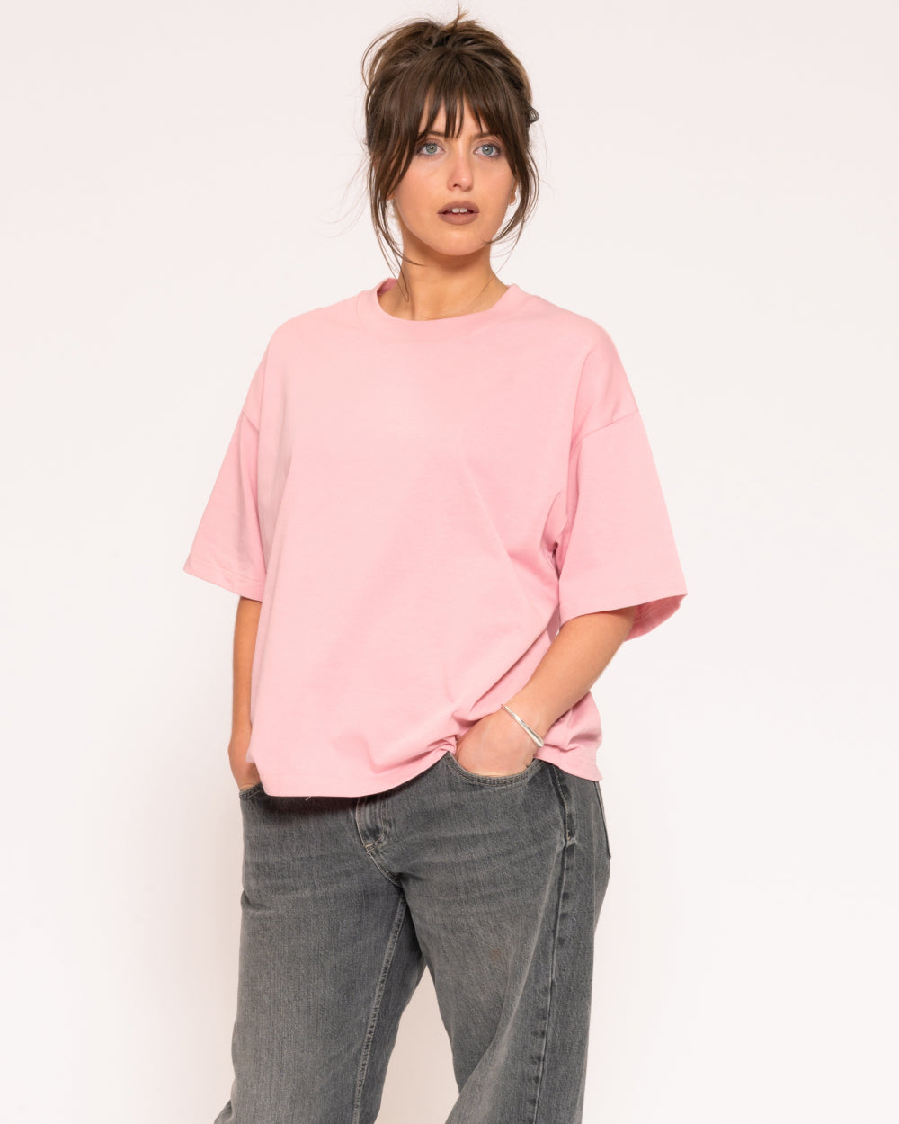 Boxy Crop Tee 5-Pack: Black, White, Pistachio, Pink