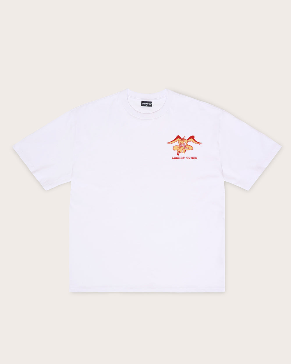 Wanted: Wile E Coyote Oversized Tee Threadheads Australia #colour_white