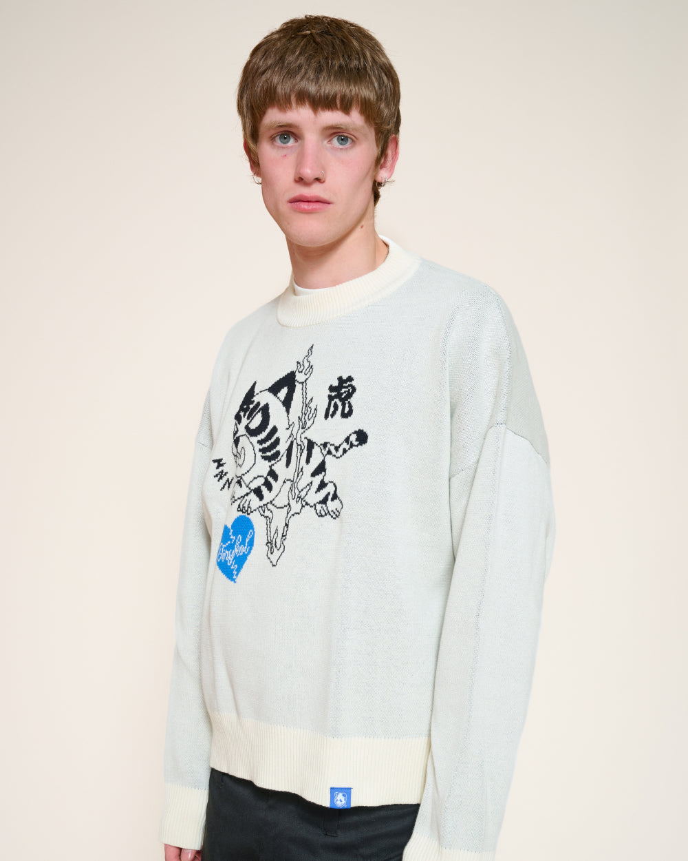 Tiger Leap Over Knit Sweater