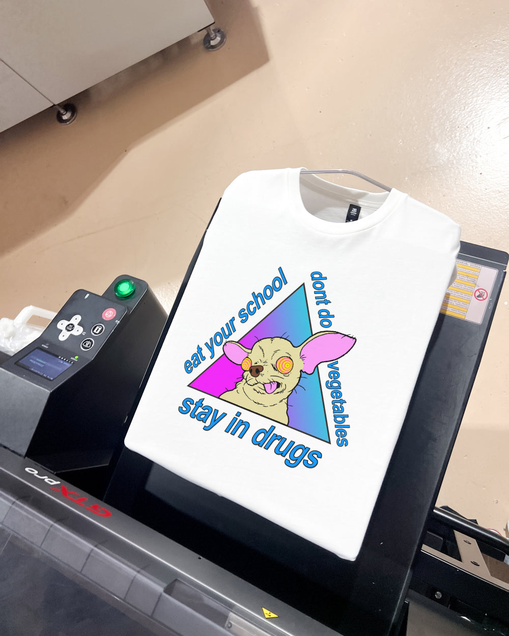 Stay in Drugs, Eat Your School, Don't Do Vegetables T-Shirt Australia Online