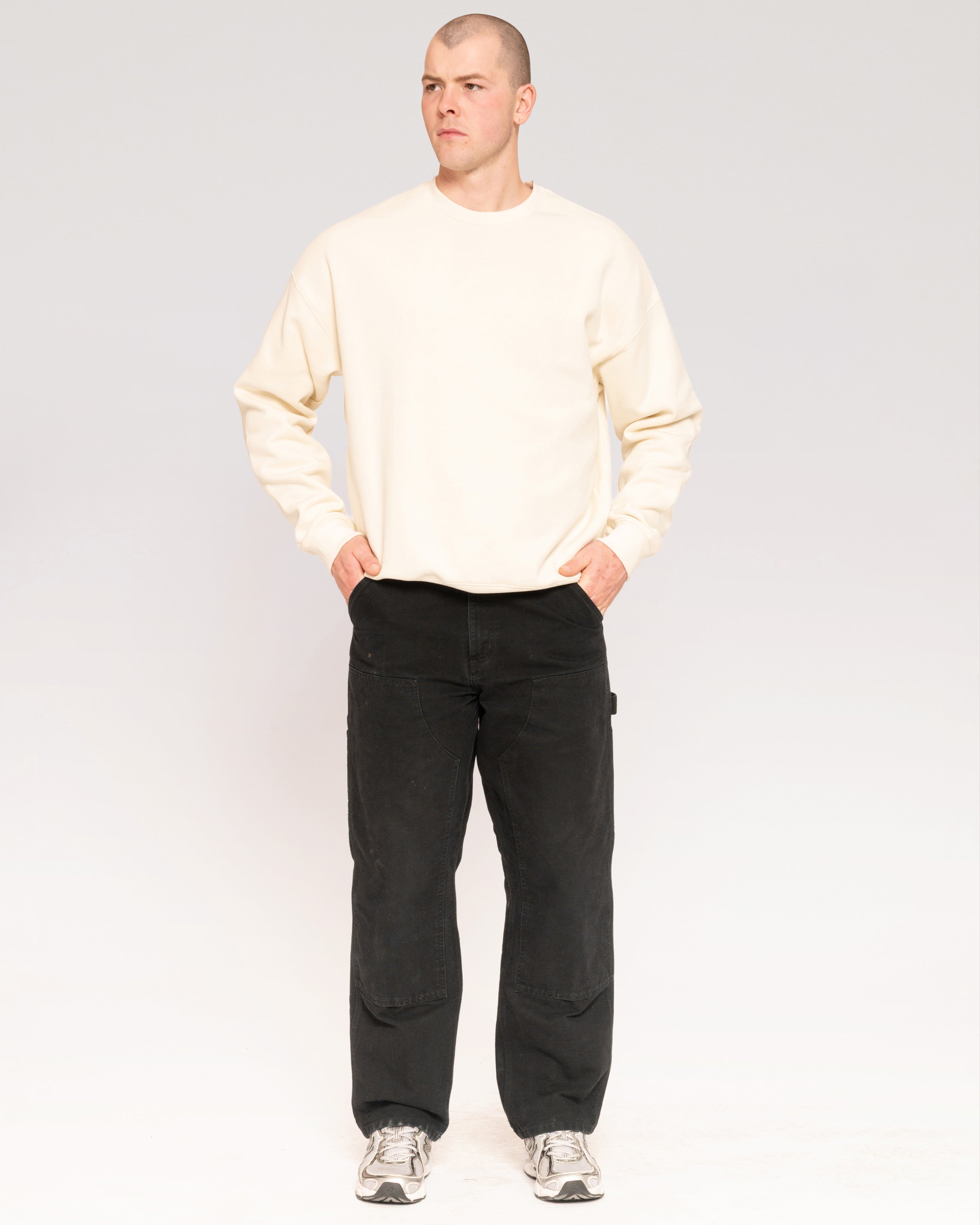 Classic Sweatshirt 2 Pack: Charcoal, Natural Blank Sweatshirt – view 2