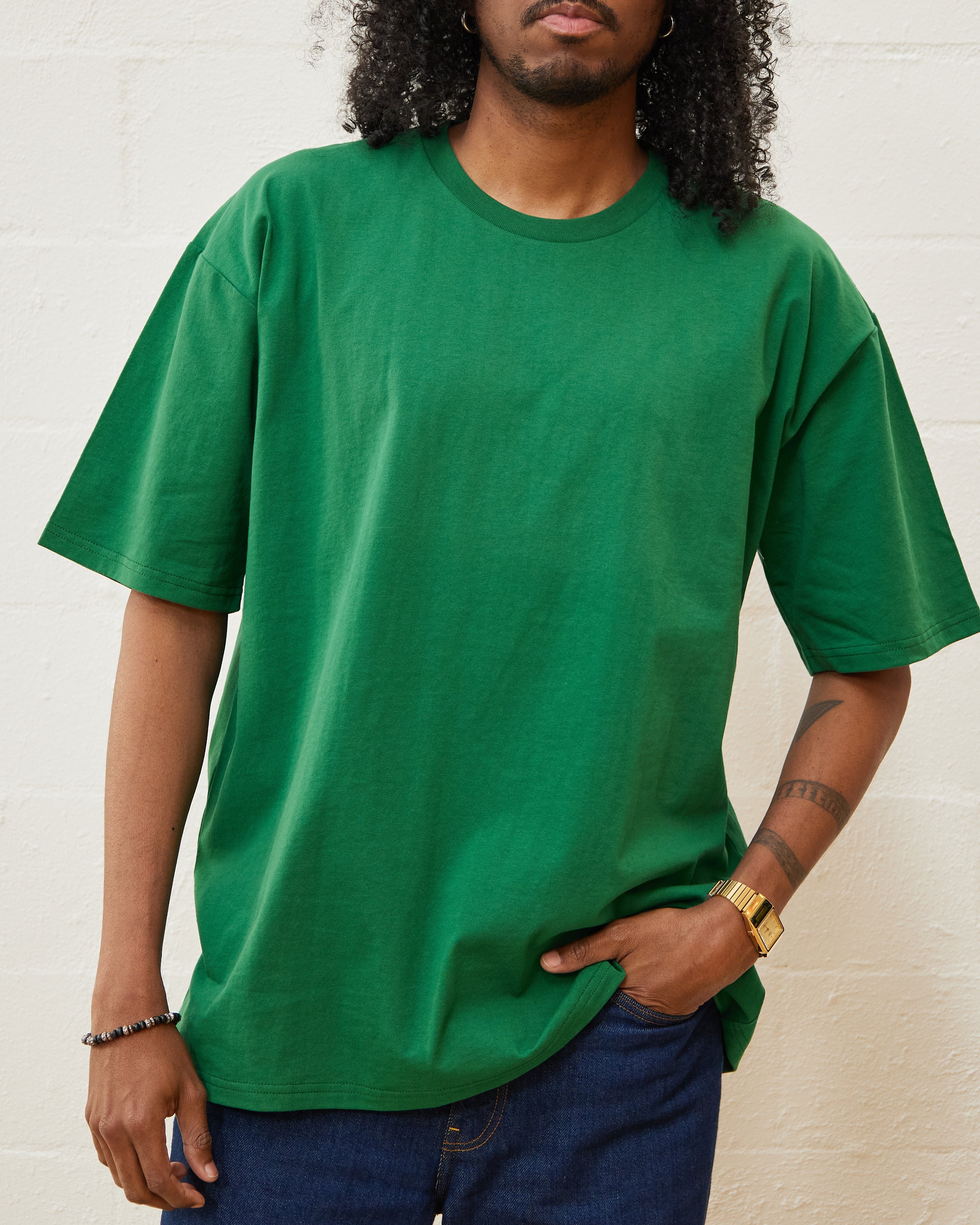 Classic Tee 5 Pack: Green, Charcoal, Navy, Brown, Black Australia Online