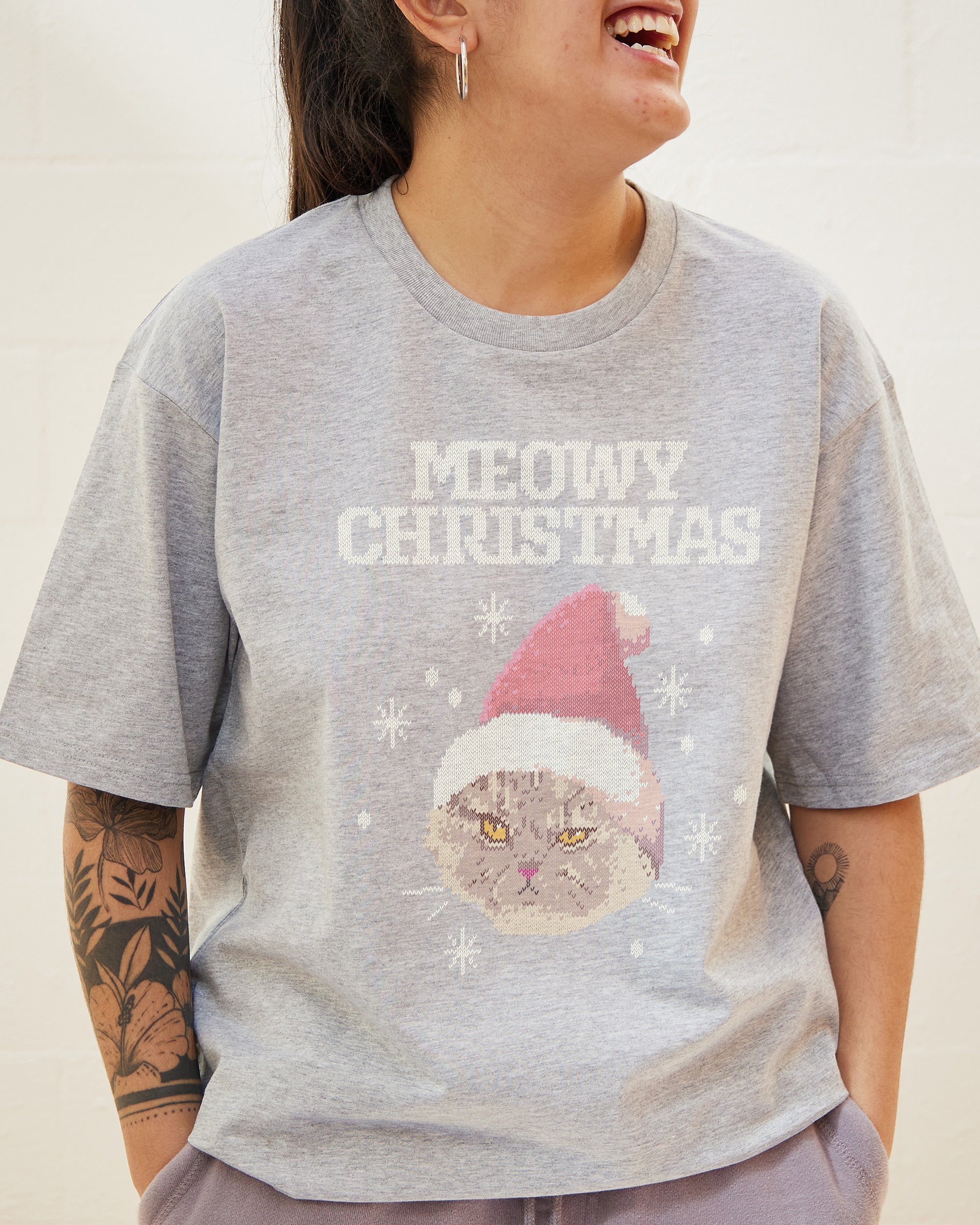Meowy Christmas T-Shirt Australia Online
