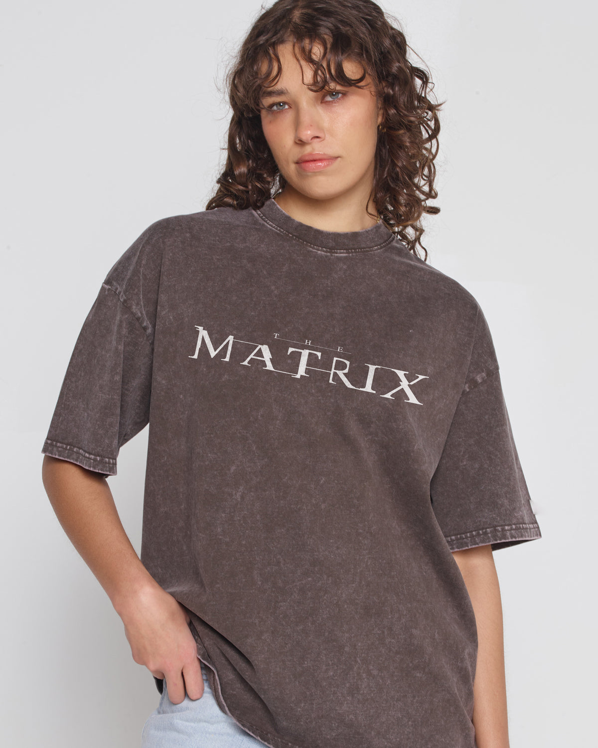 Matrix Revolution 2.0 Grey Stone Oversized Tee