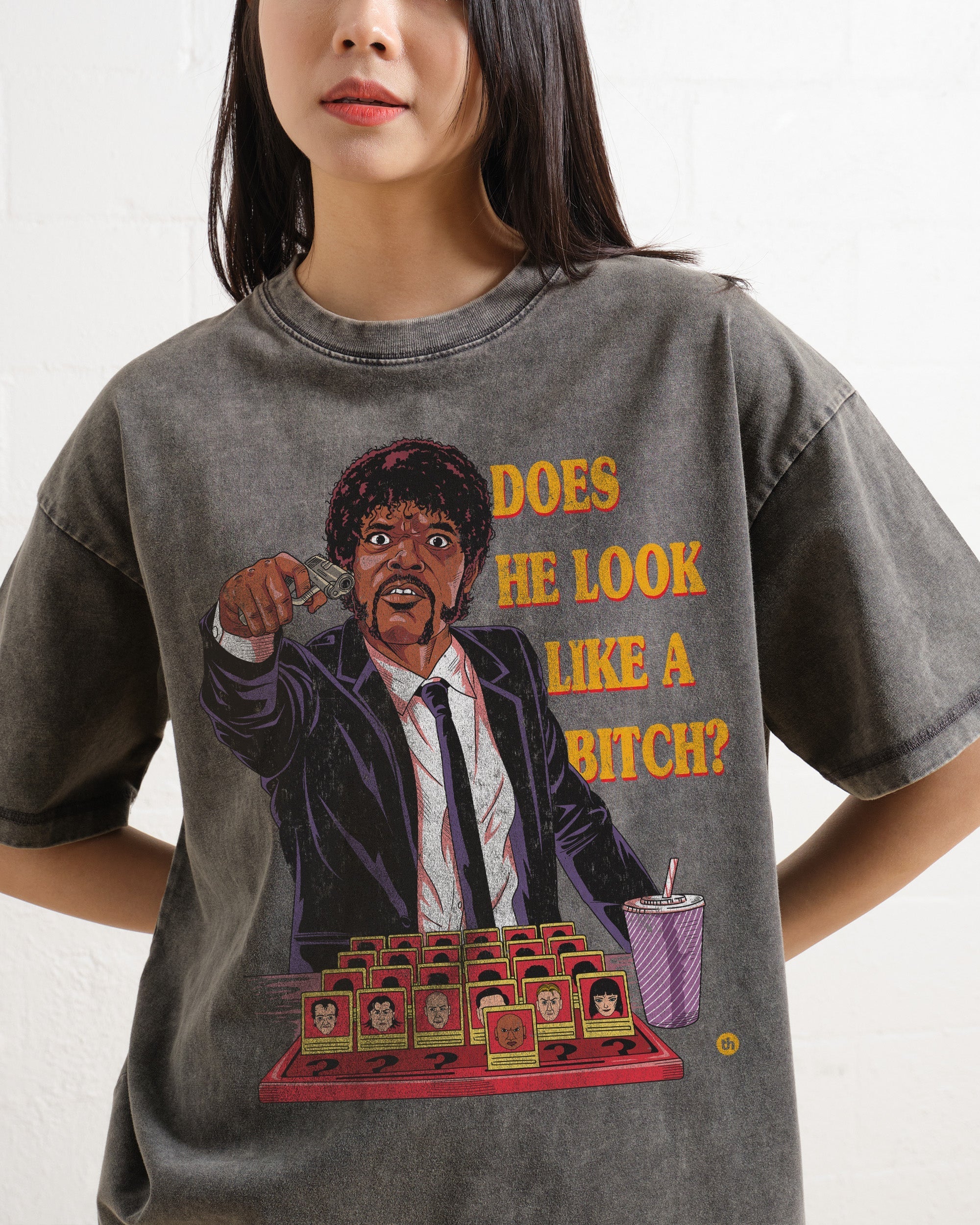 Does He Look Like a Bitch Wash Tee Australia Online