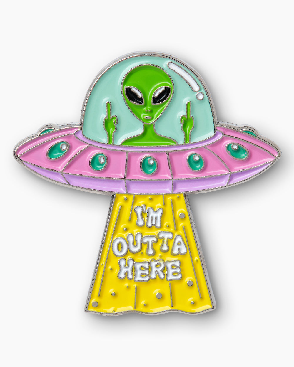 I'm Outta Here Enamel Pin | Threadheads Exclusive