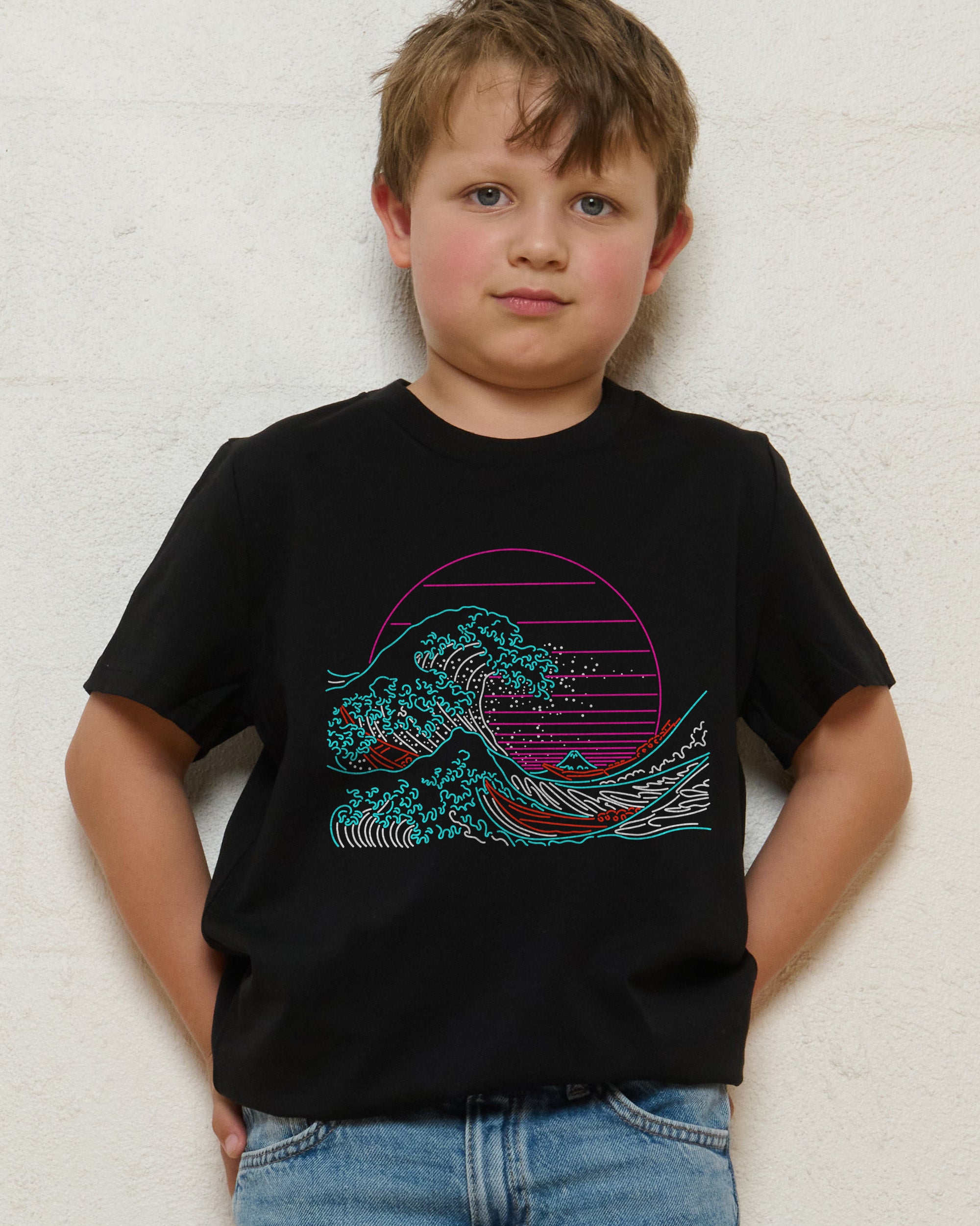 Great Neon Wave Kids T-Shirt