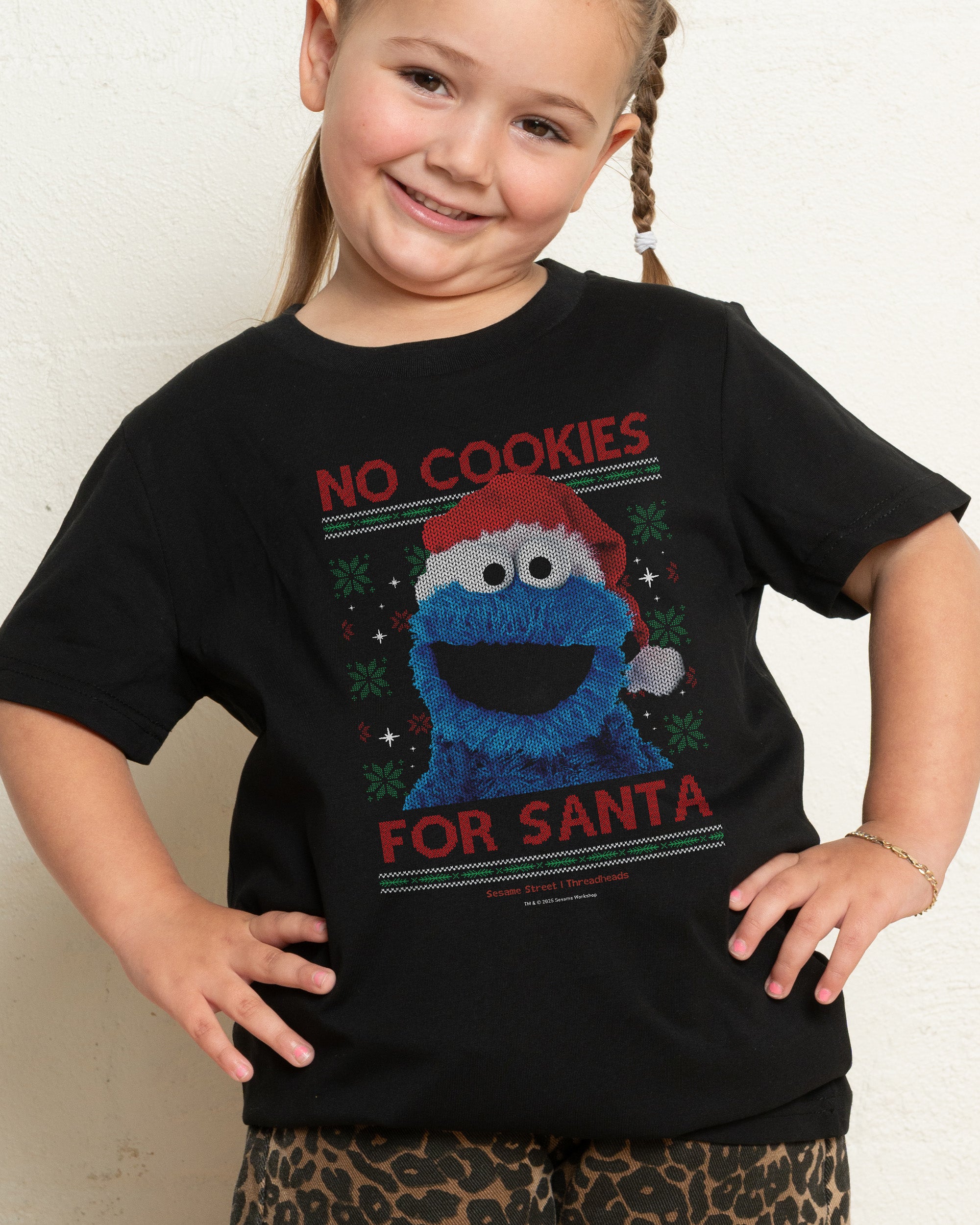 No Cookies for Santa Kids T-Shirt