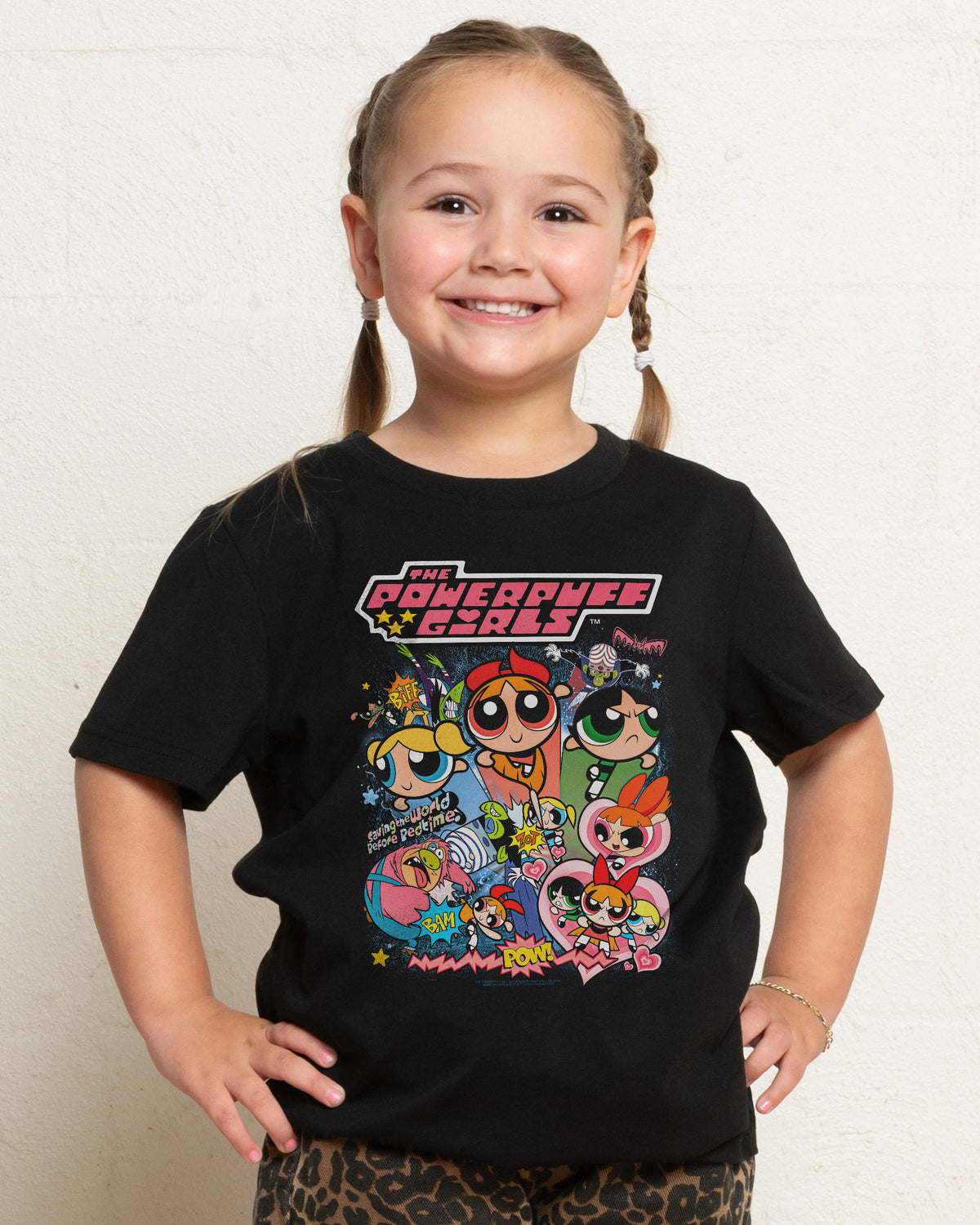 Powerpuff Girls Vintage Kids T-Shirt | Graphic Kids T-Shirt
