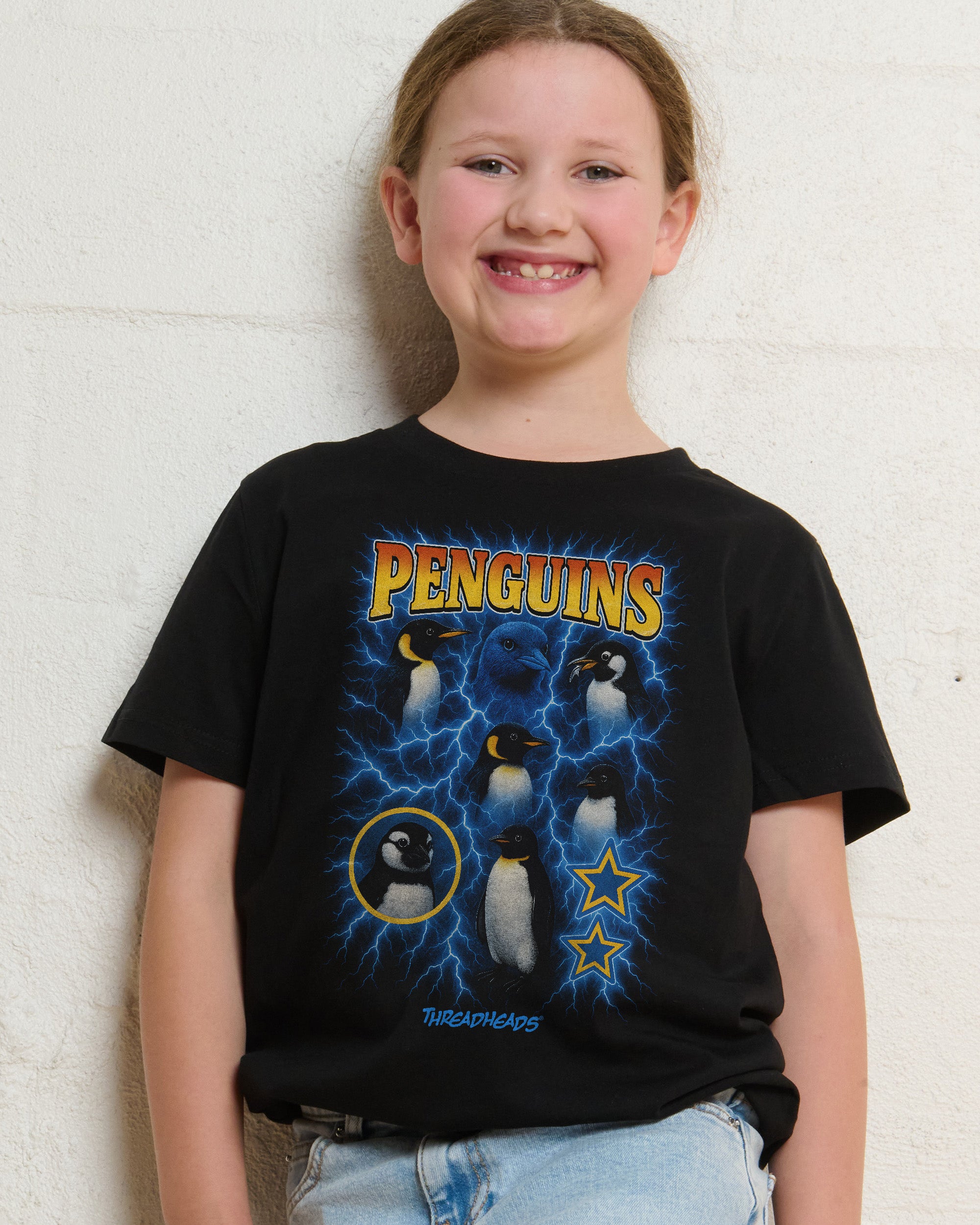 Penguins Collage Kids T-Shirt Online Australia