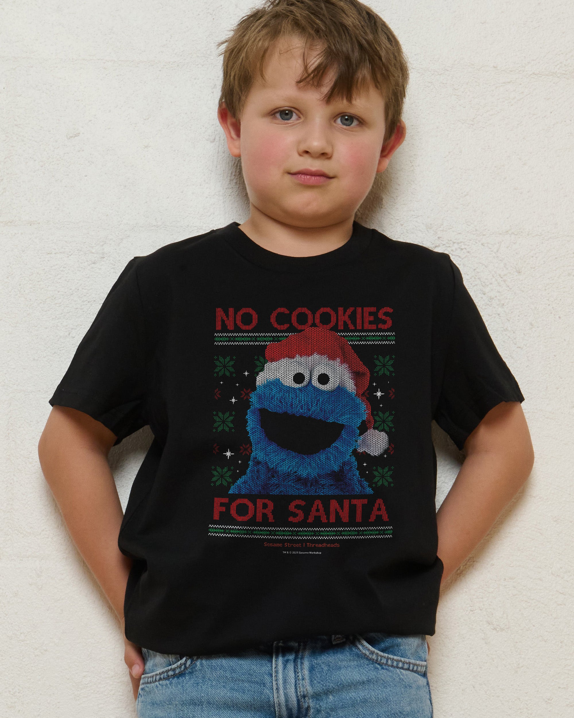 No Cookies for Santa Kids T-Shirt