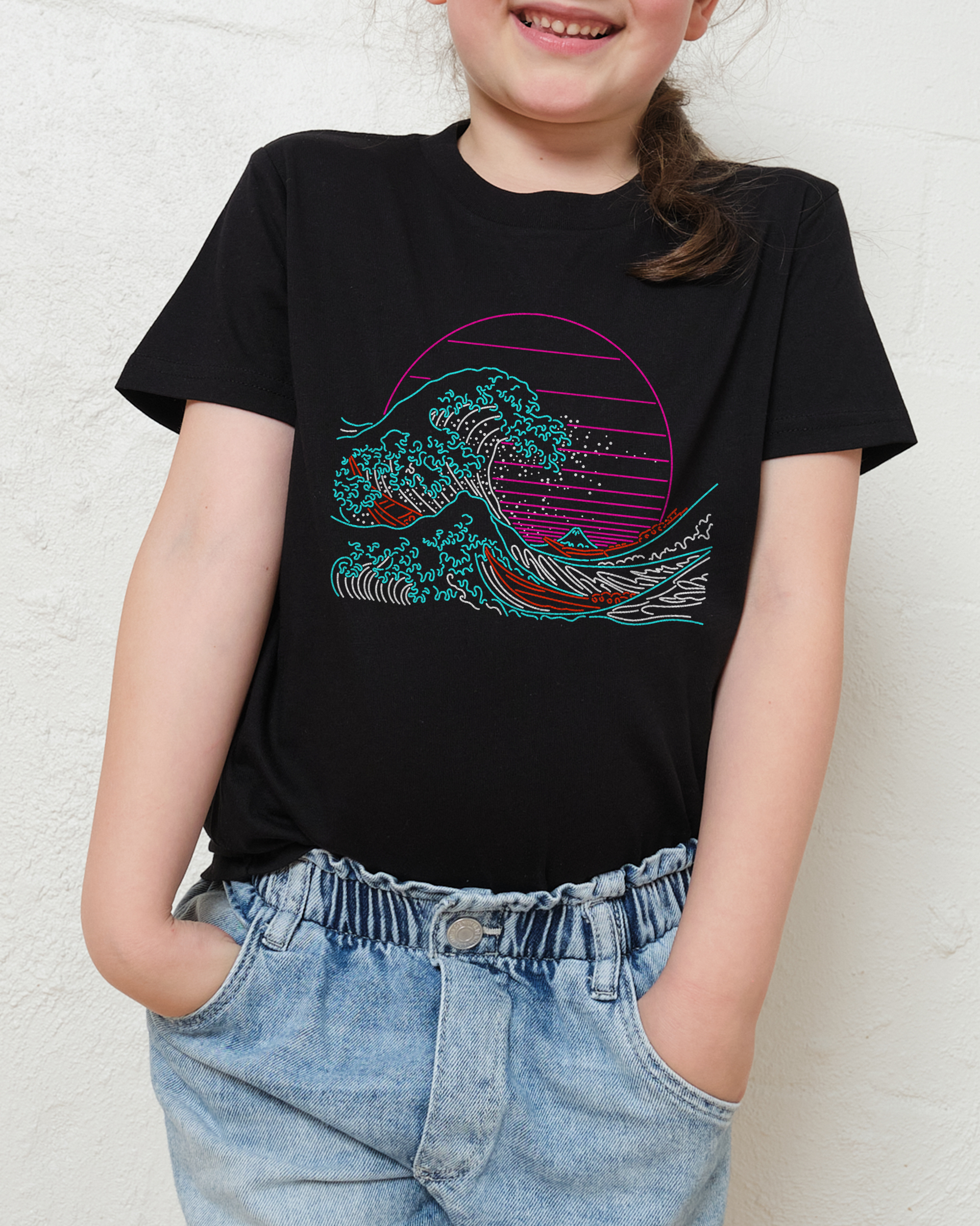 Great Neon Wave Kids T-Shirt