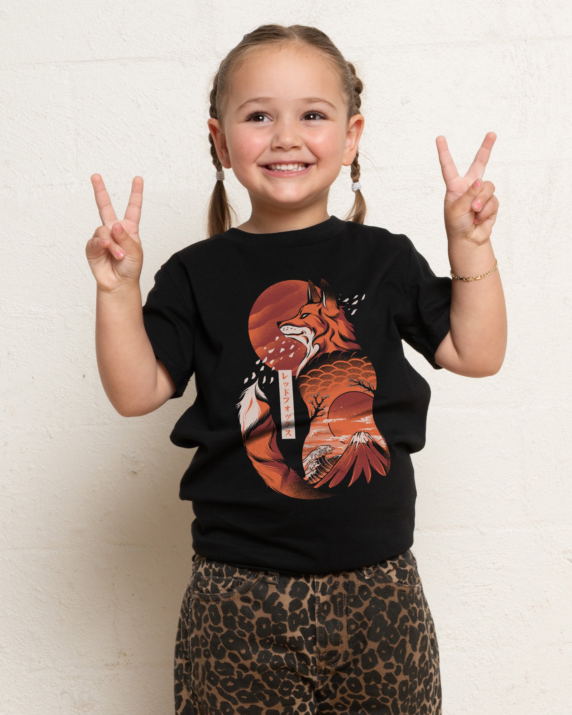 Japanese Fox Kids T-Shirt