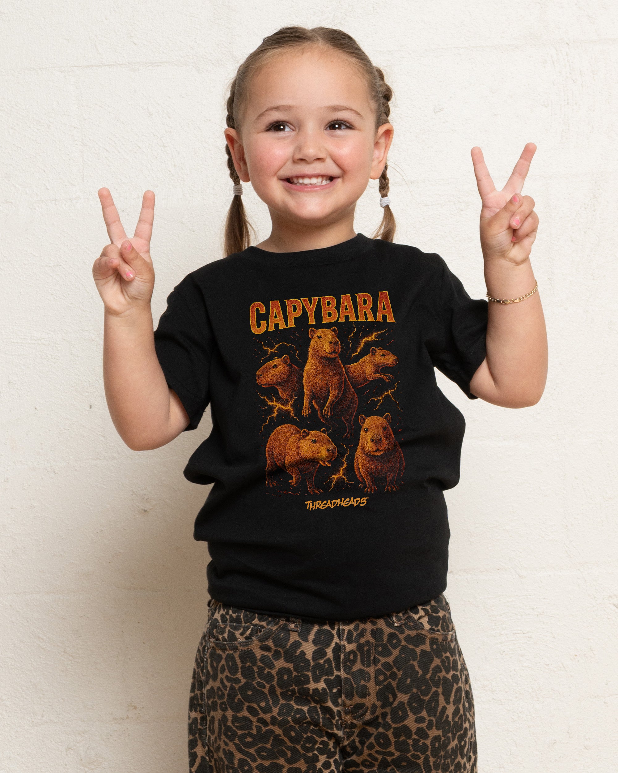 Capybara Collage Kids T-Shirt Online Australia