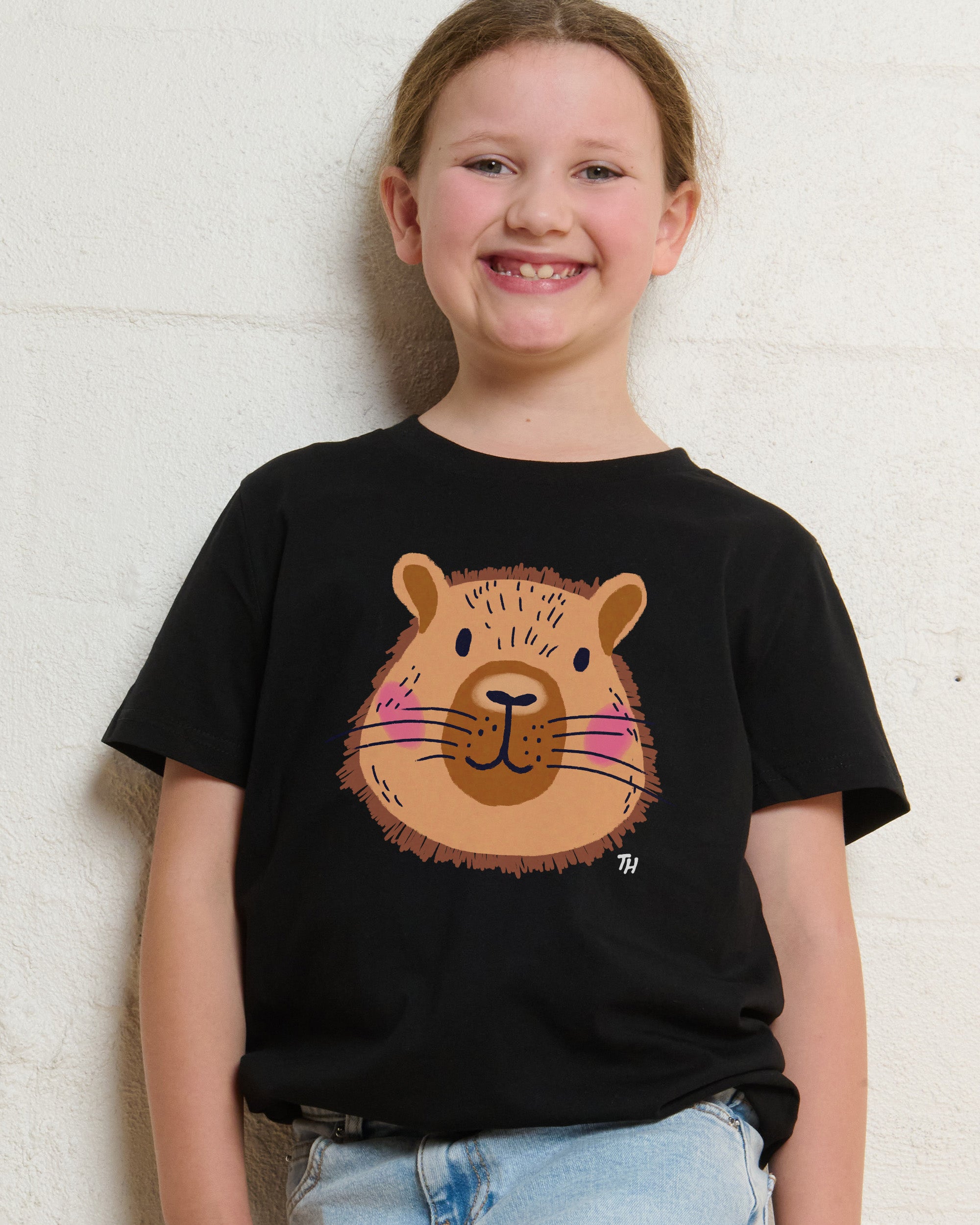 Capybara Face Kids T-Shirt Online Australia